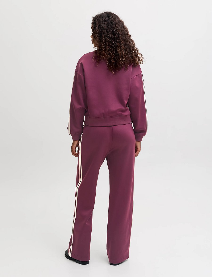 JJXX - JXSKY ESME WIDE MW PANTS PNT - bikses ar platām starām - winetasting - 4