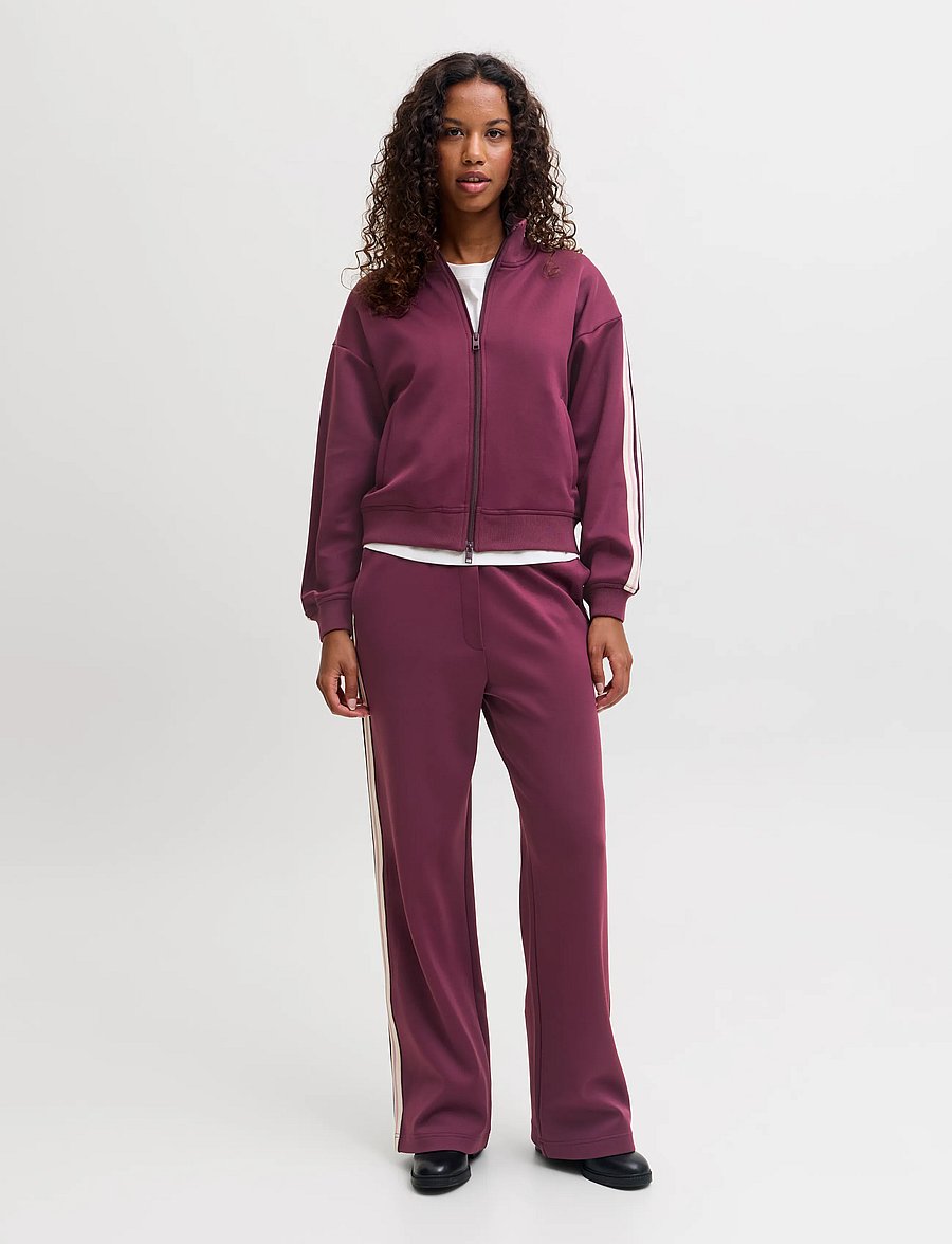 JJXX - JXSKY ESME WIDE MW PANTS PNT - bikses ar platām starām - winetasting - 5