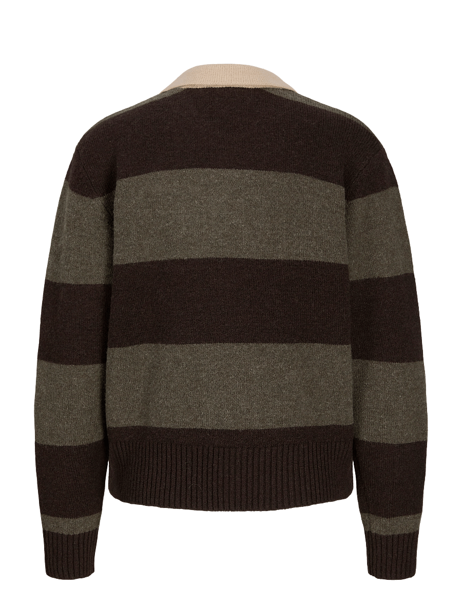 JJXX - JXRUBY POLO NECK KNIT SN - seal brown - 2