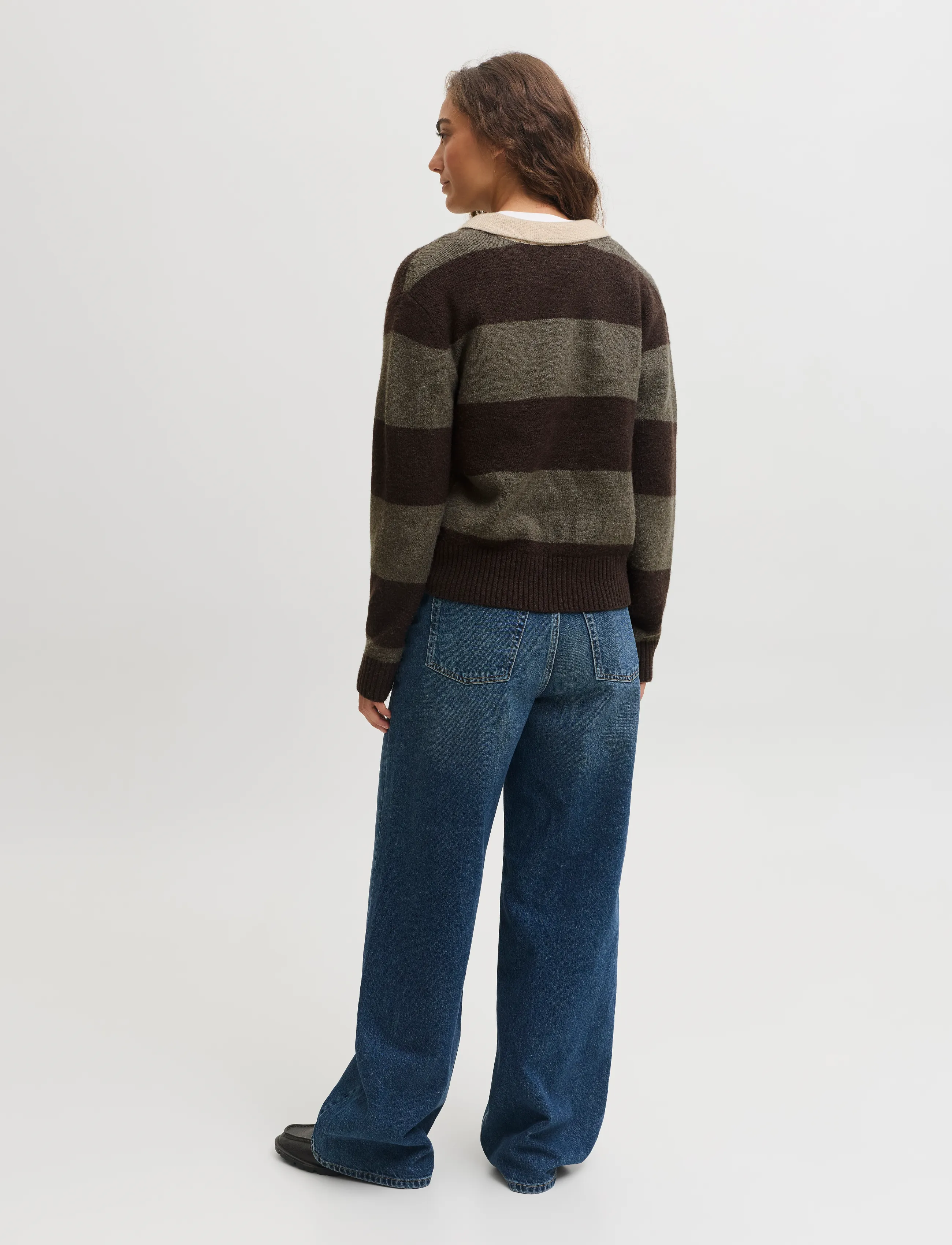 JJXX - JXRUBY POLO NECK KNIT SN - seal brown - 3