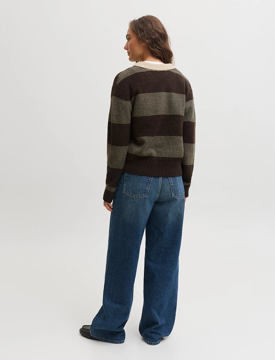JJXX - JXRUBY POLO NECK KNIT SN - seal brown - 3