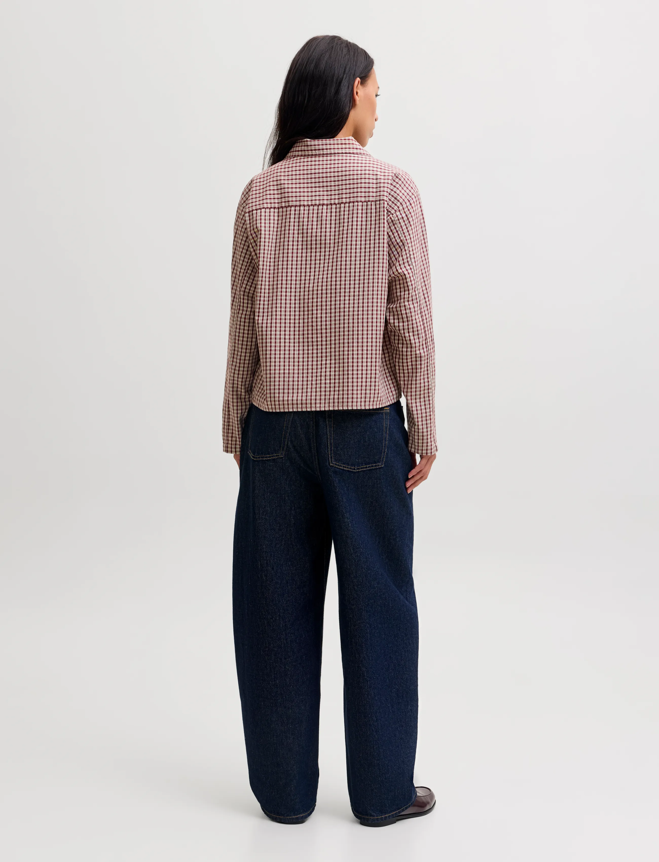 JJXX - JXASTA LS CLEAN CHECK SHIRT WVN SN - langärmlige hemden - chocolate truffle - 3