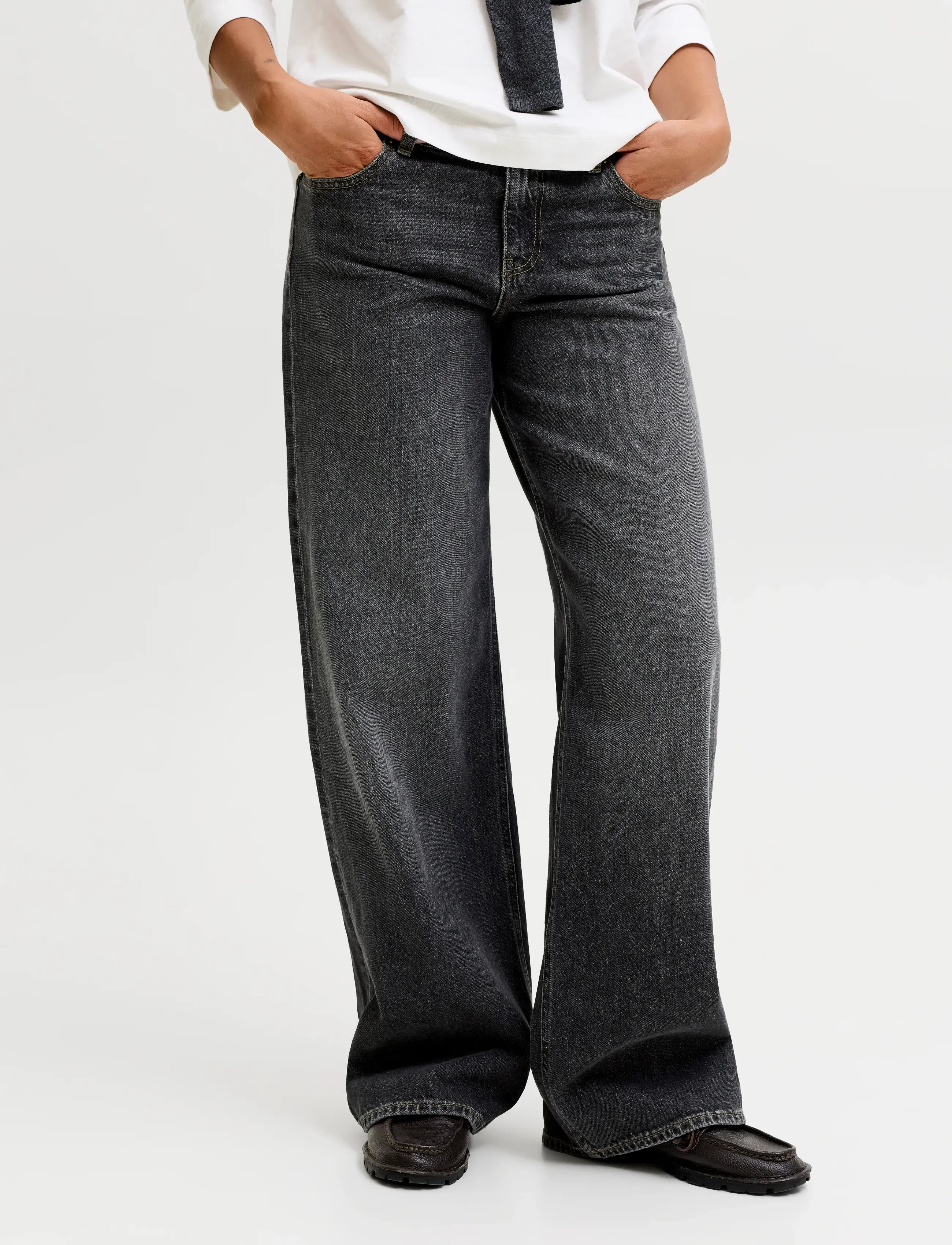 JJXX JXPALERMO LOOSE LW R063 DNM NOOS - Jeans - BLACK DENIM / black