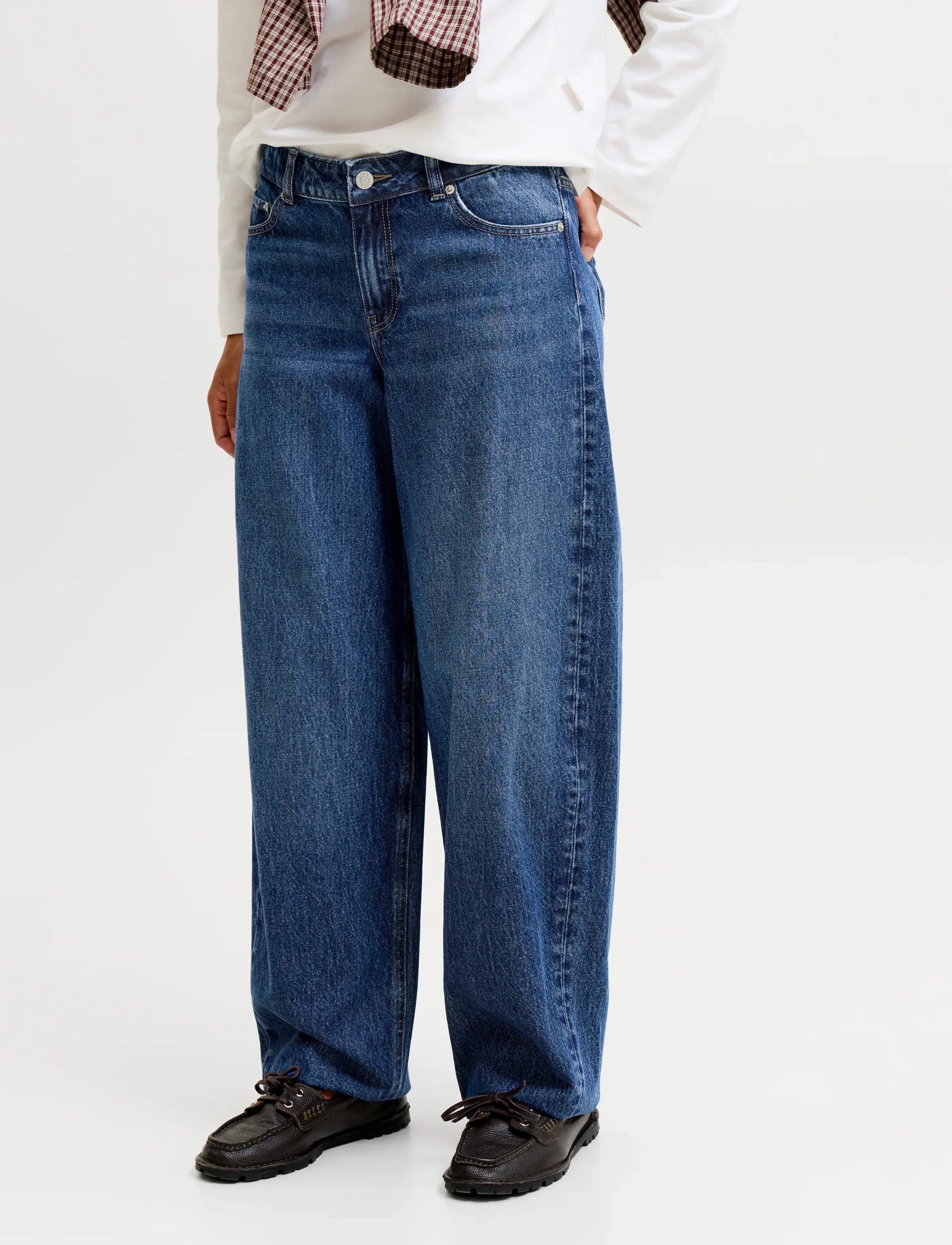JJXX Jxfuji Barrel Mw R404 Dnm Noos, 29 x 34, Blue, Jeans > Barrel Jeans, Dame
