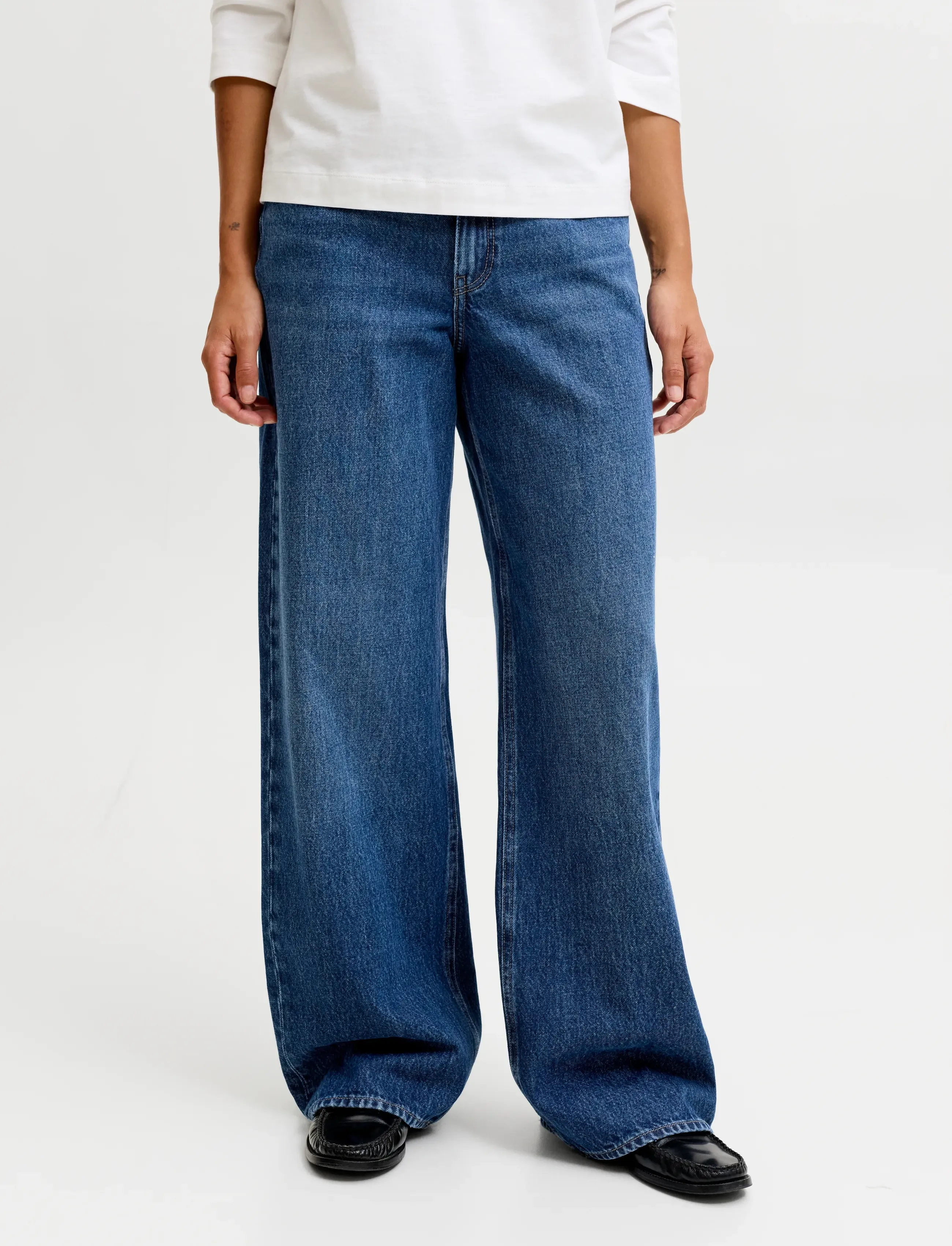 JJXX Jxpalermo Loose Lw R404 Dnm Noos, 30 x 34, Blue, Jeans > Lige-Almindelige, Dame