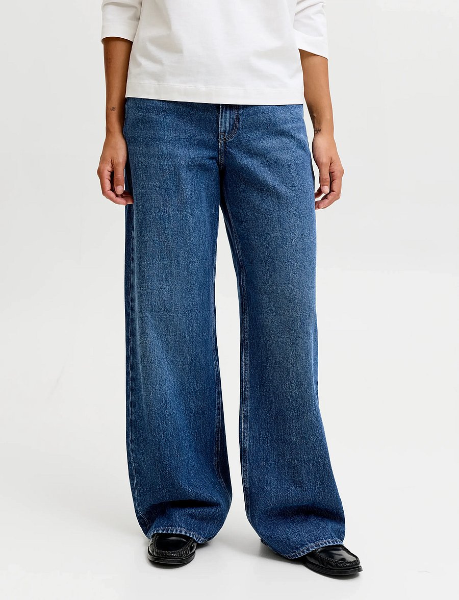 JJXX - JXPALERMO LOOSE LW R404 DNM NOOS - straight jeans - blue denim - 0