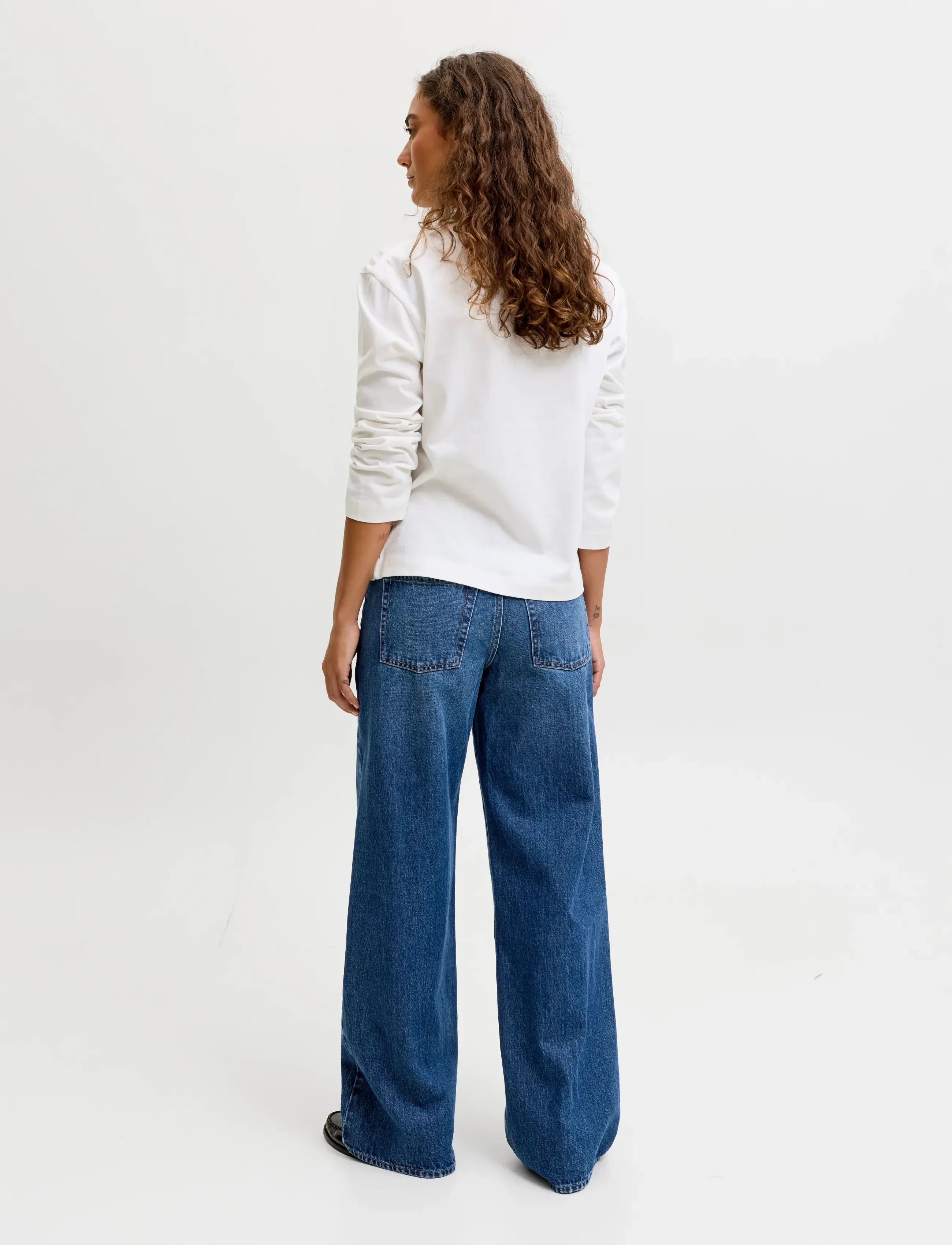 JJXX - JXPALERMO LOOSE LW R404 DNM NOOS - straight jeans - blue denim - 3