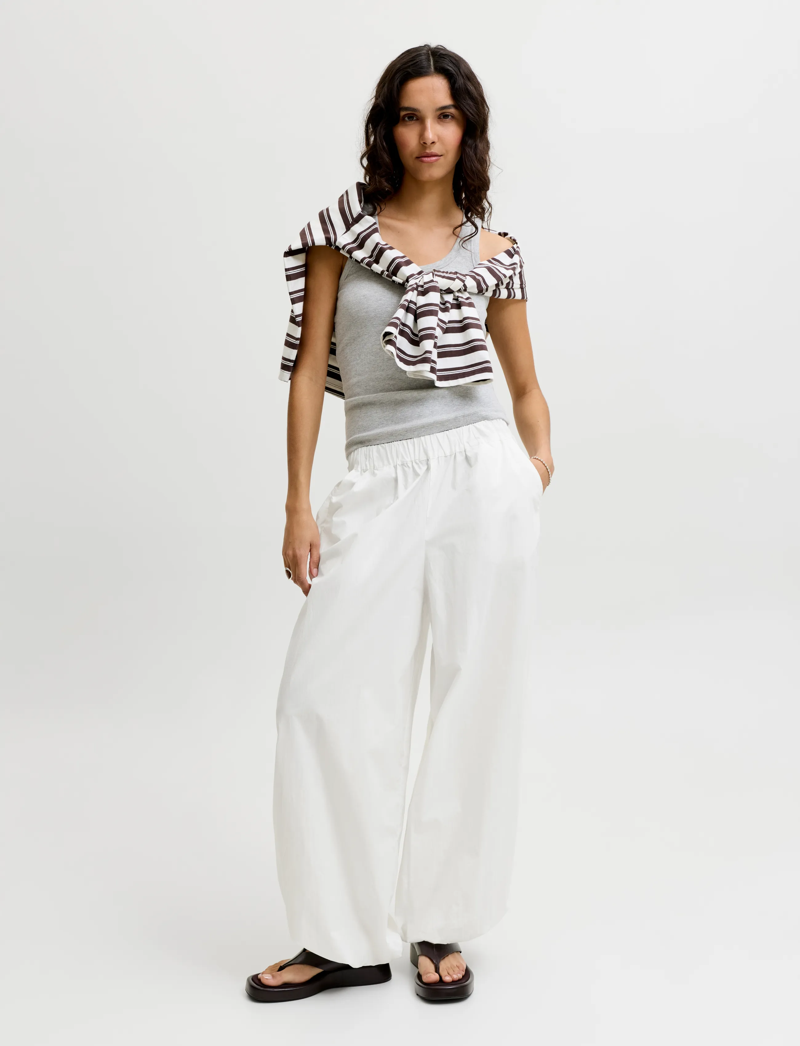JJXX - JXSARA BALLON MW PANTS WVN LN - barrel-bukser - cloud dancer - 4