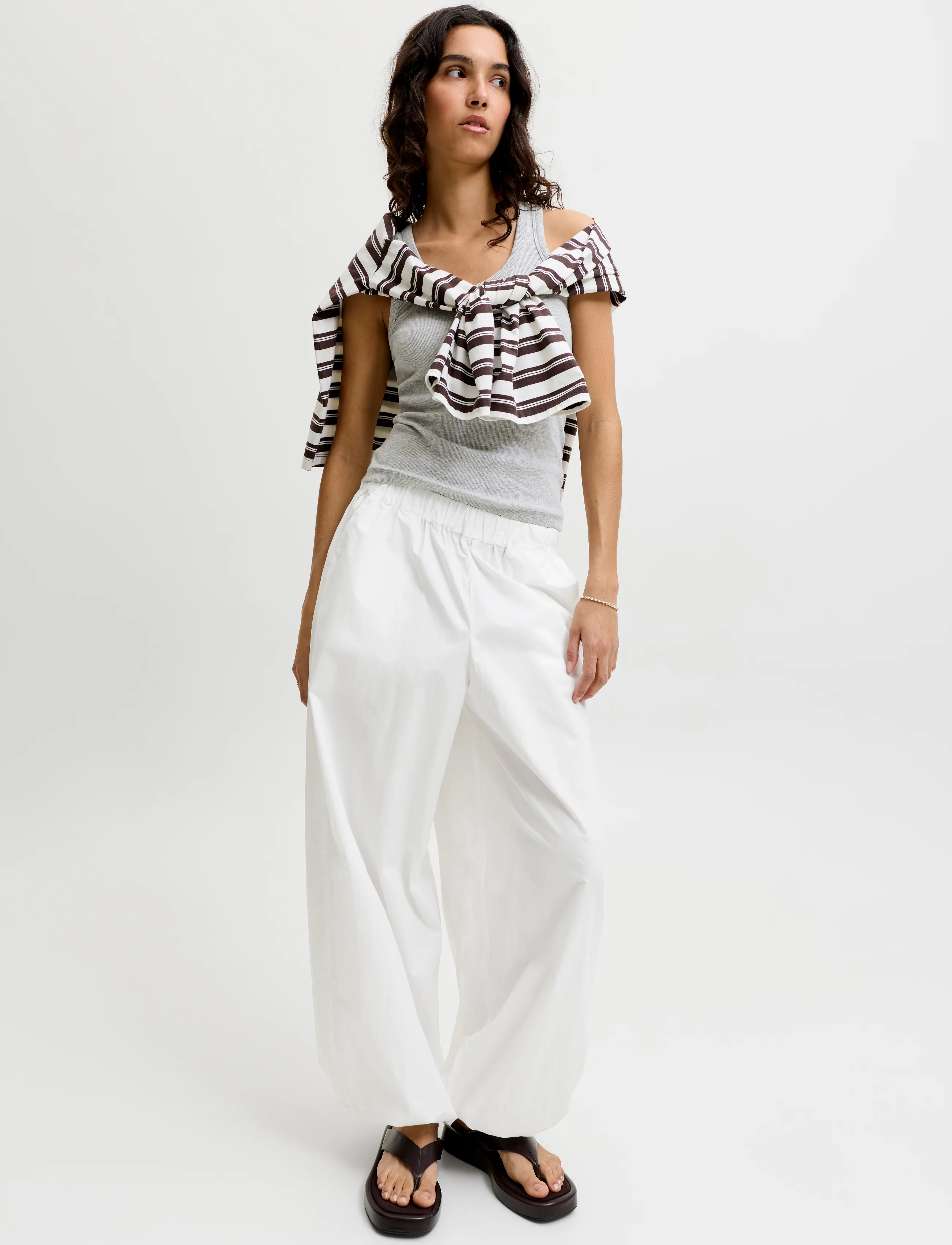 JJXX - JXSARA BALLON MW PANTS WVN LN - barrel-bukser - cloud dancer - 5