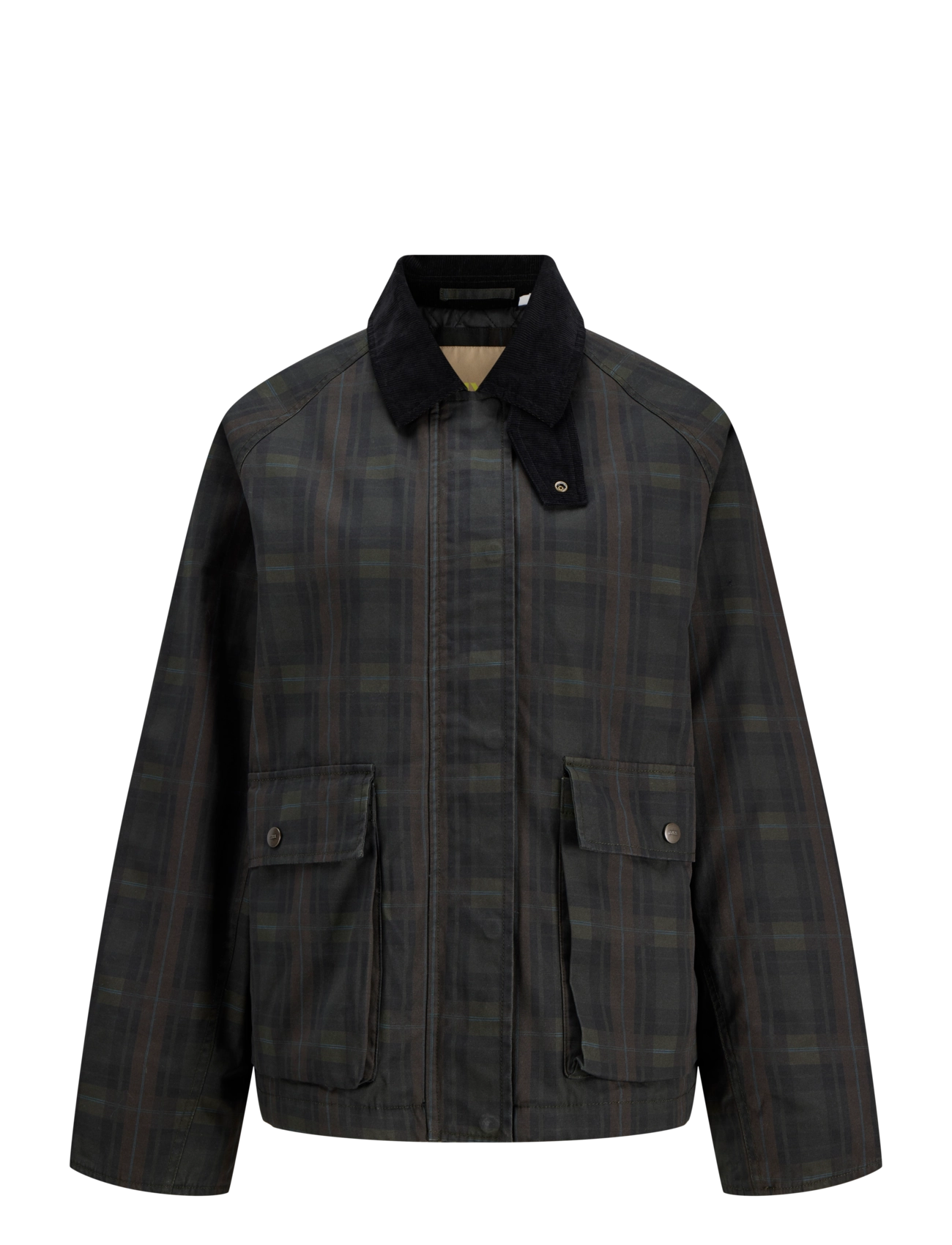JJXX - JXADA CHECK JACKET OTW - dark green - 1