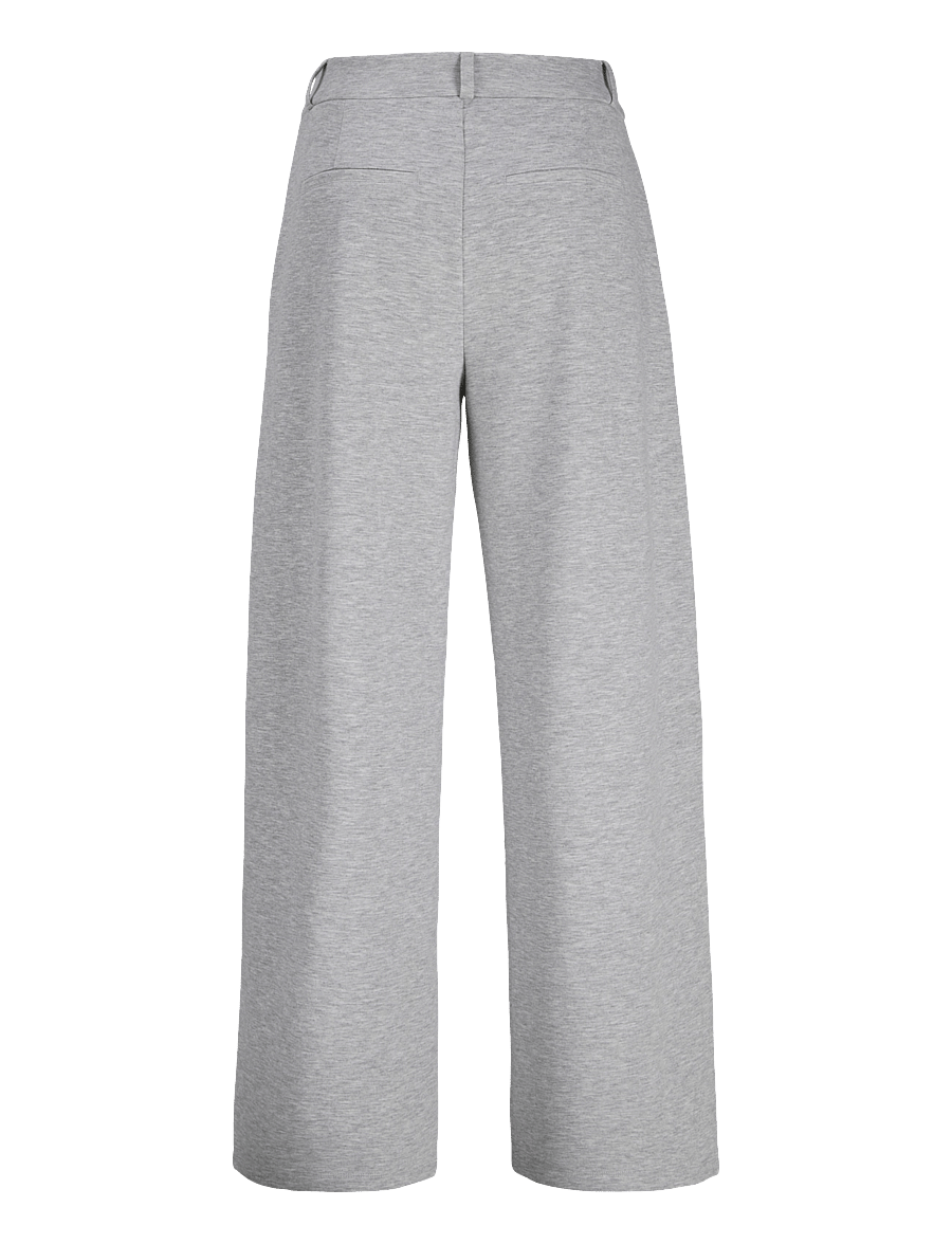 JJXX - JXBILLIE SCUBA PANTS SWT - hosen mit weitem bein - light grey melange - 2