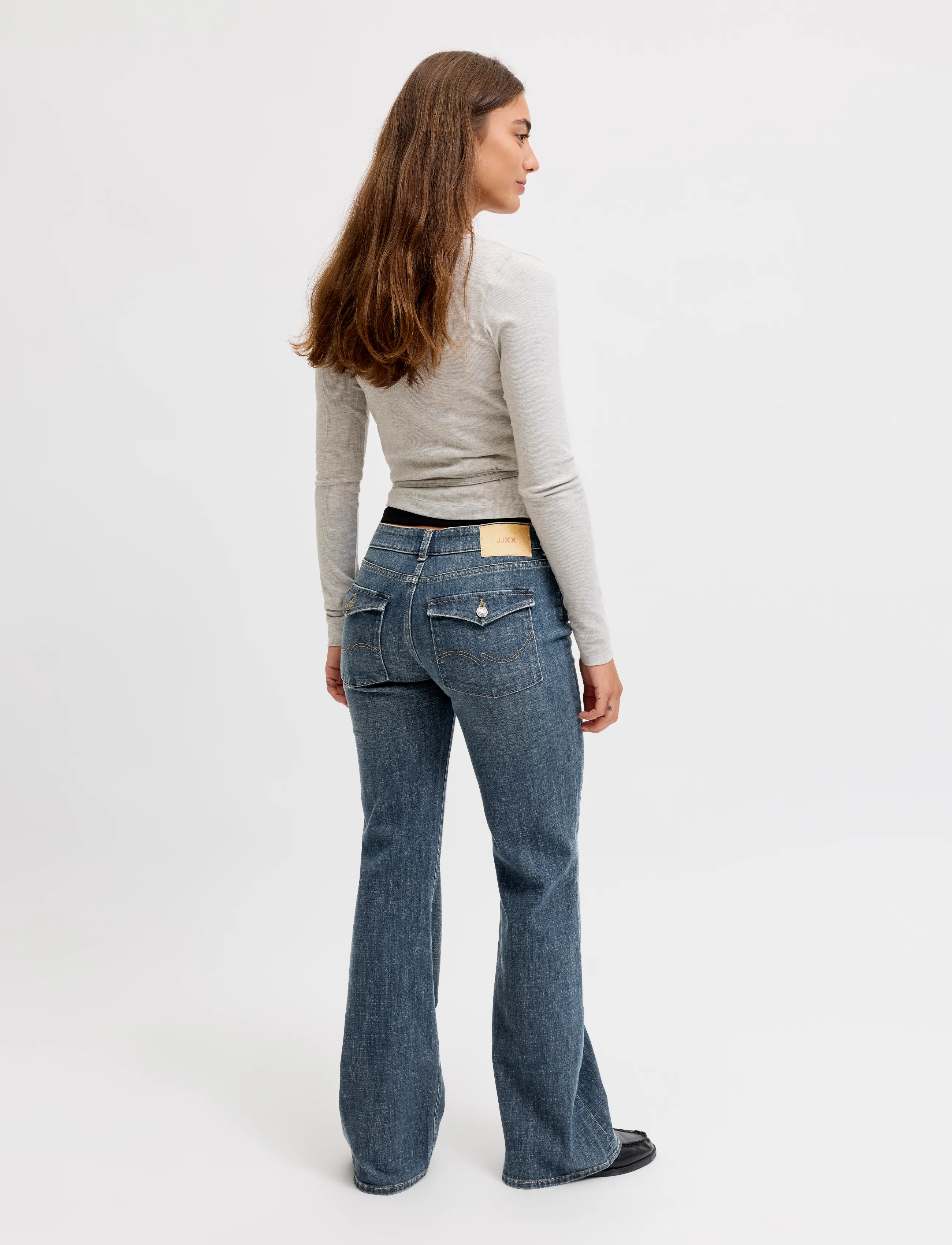 JJXX - JXTEXAS FLARED LW C418 DNM SN - schlaghosen - blue denim - 3