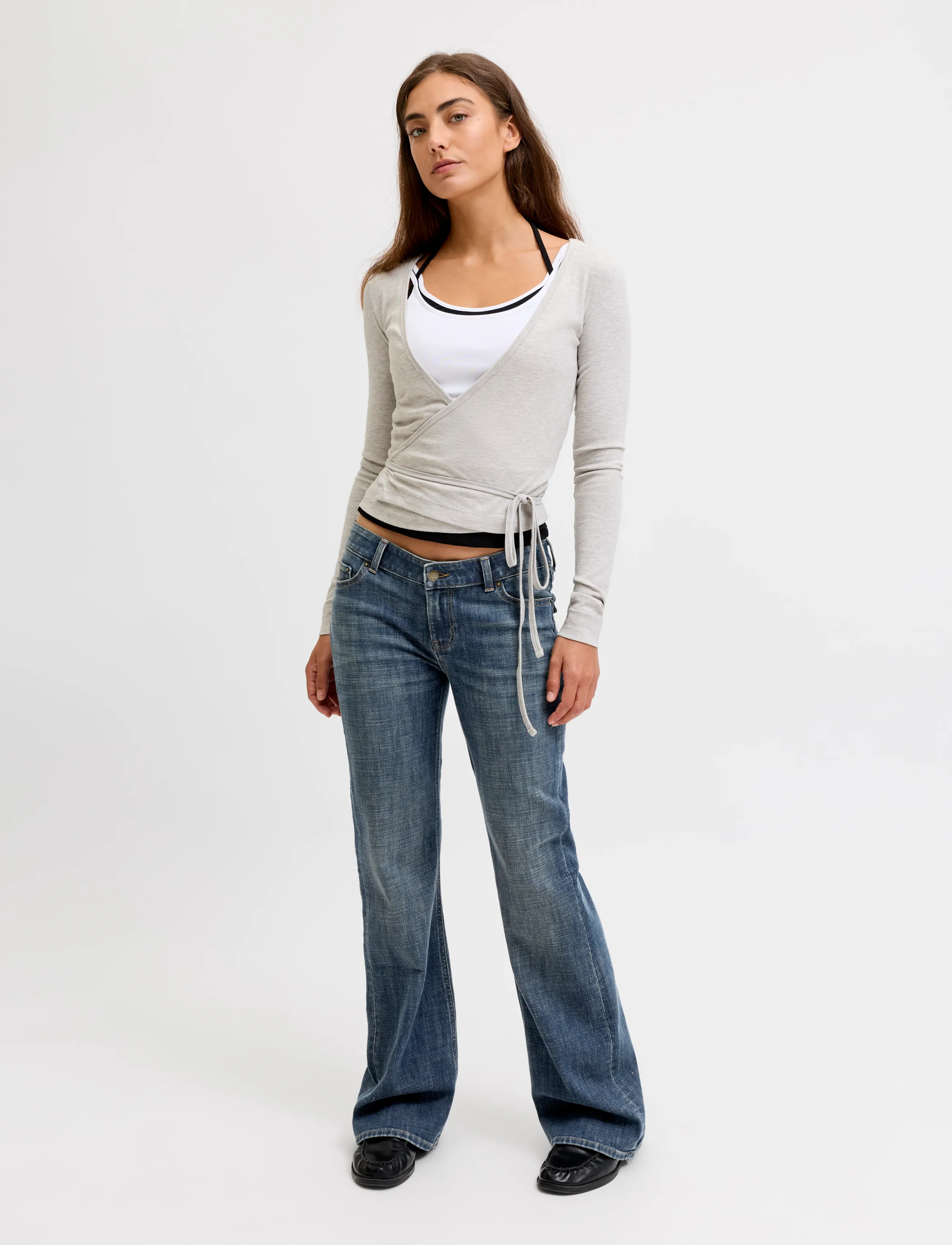 JJXX - JXTEXAS FLARED LW C418 DNM SN - schlaghosen - blue denim - 4