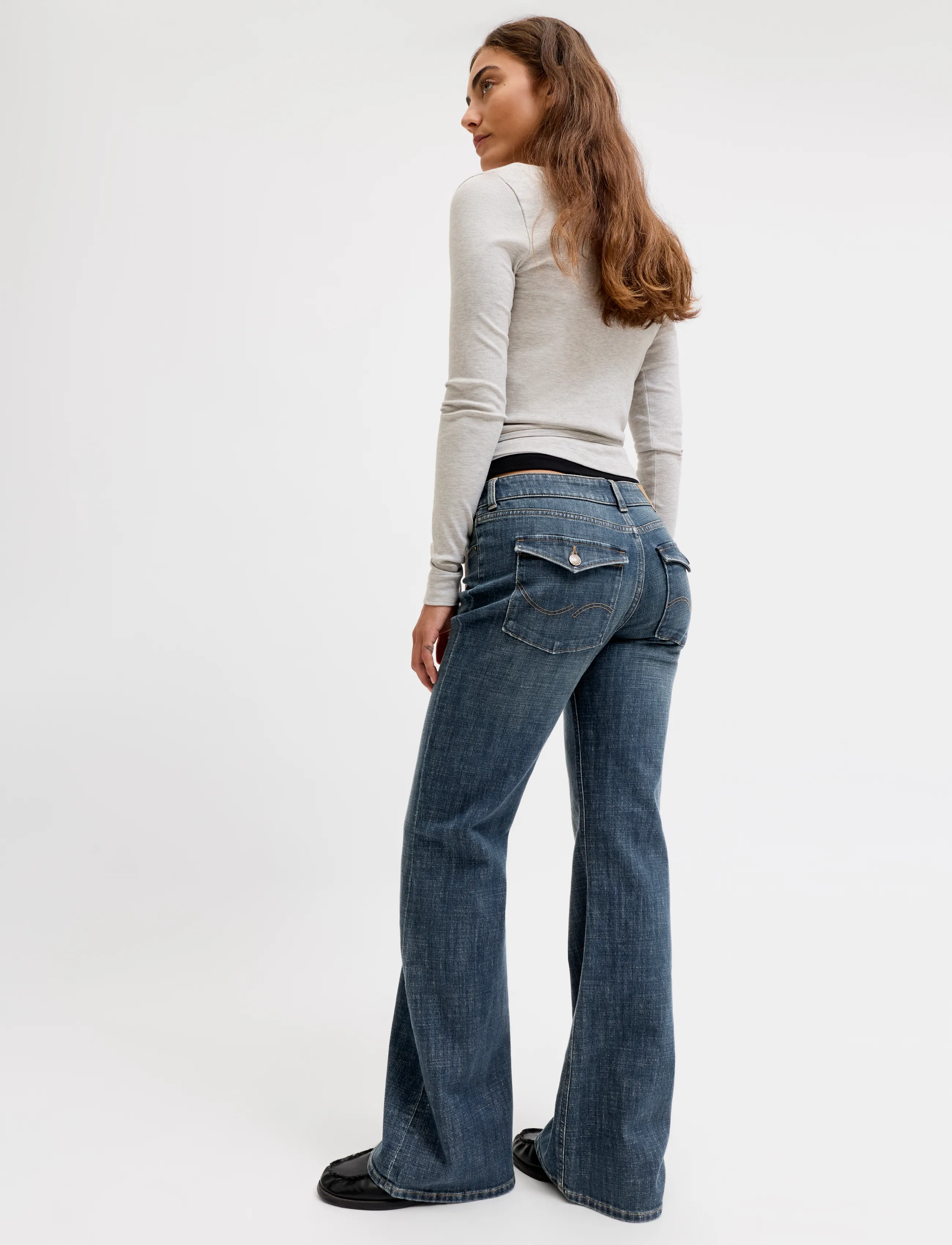 JJXX - JXTEXAS FLARED LW C418 DNM SN - schlaghosen - blue denim - 5
