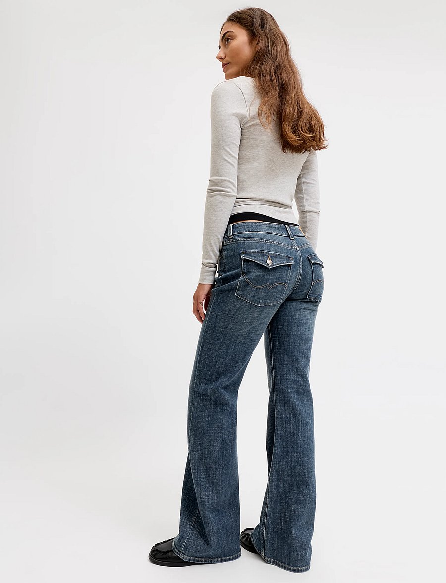 JJXX - JXTEXAS FLARED LW C418 DNM SN - schlaghosen - blue denim - 5