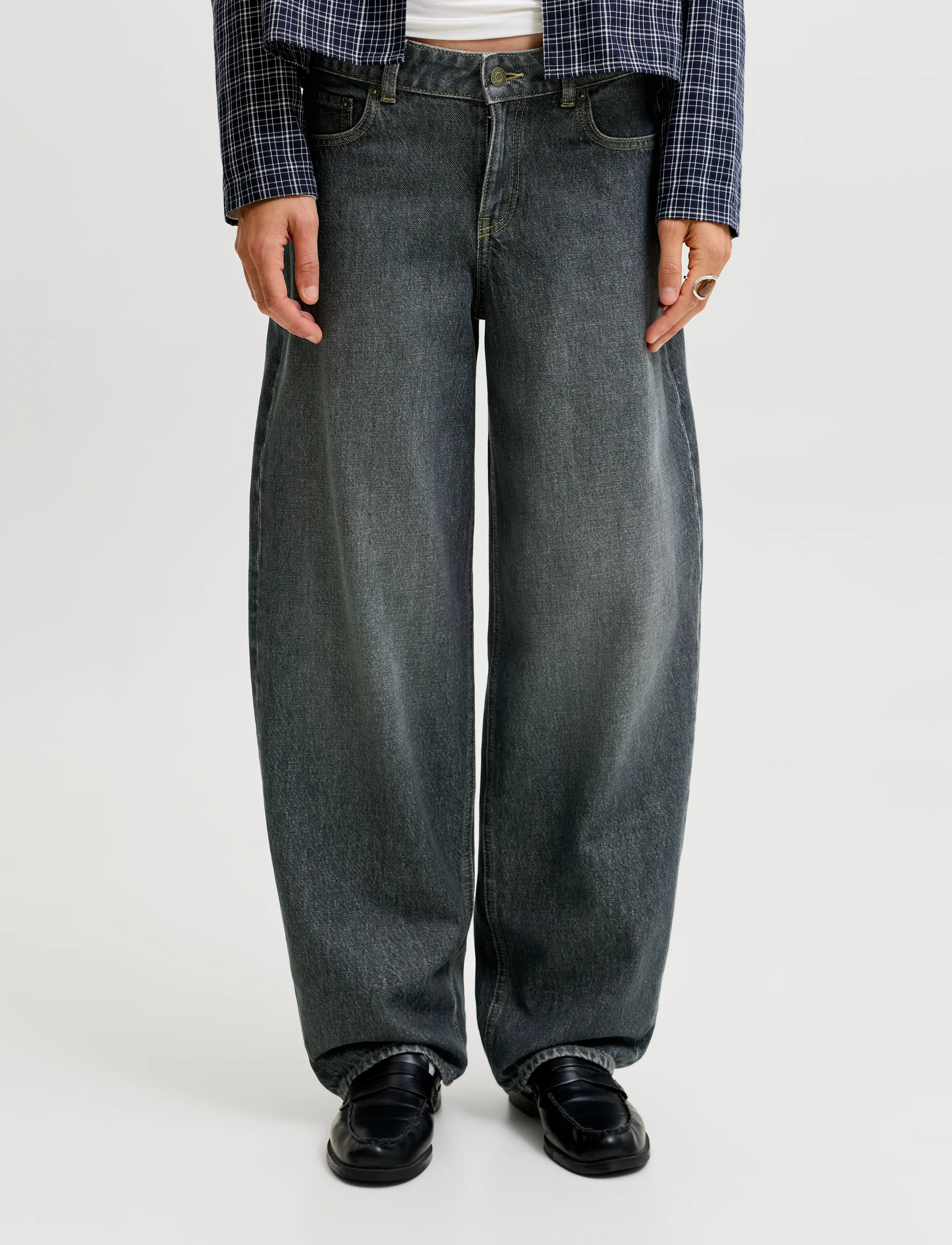 JJXX JXFUJI BARREL MW R423 DNM SN - JJXX - BLACK DENIM / black