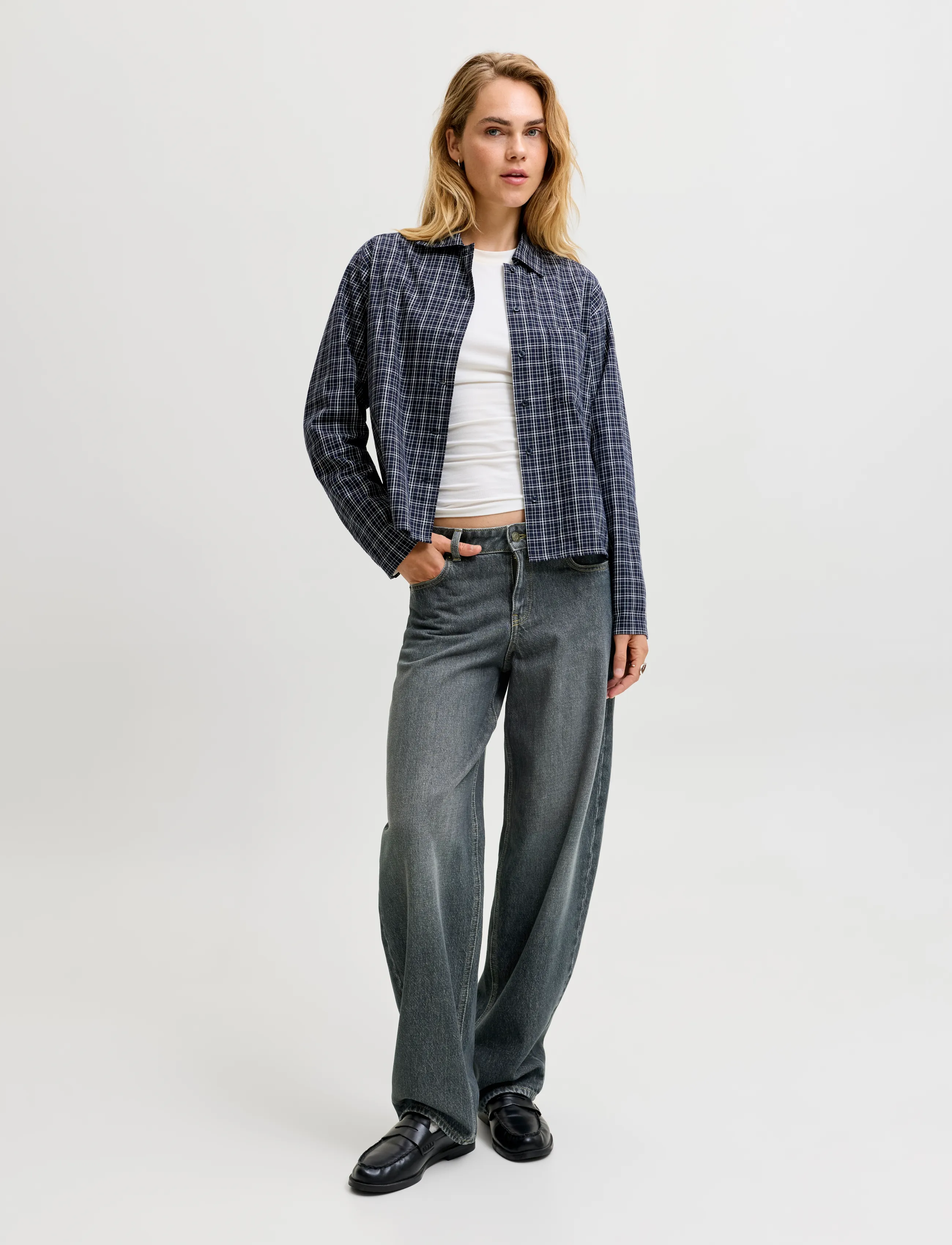JJXX - JXFUJI BARREL MW R423 DNM SN - barrel jeans - black denim - 4