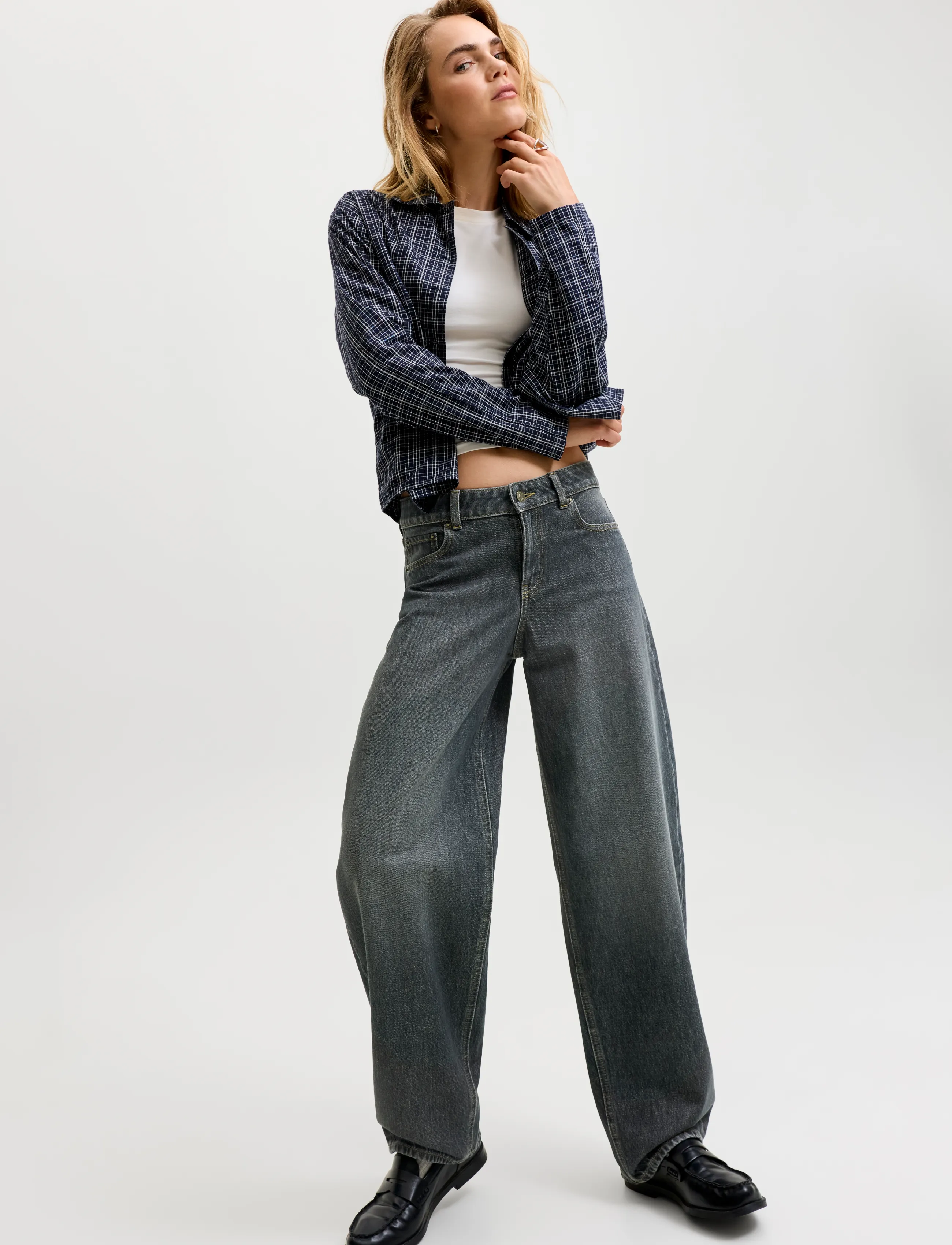JJXX - JXFUJI BARREL MW R423 DNM SN - barrel jeans - black denim - 5