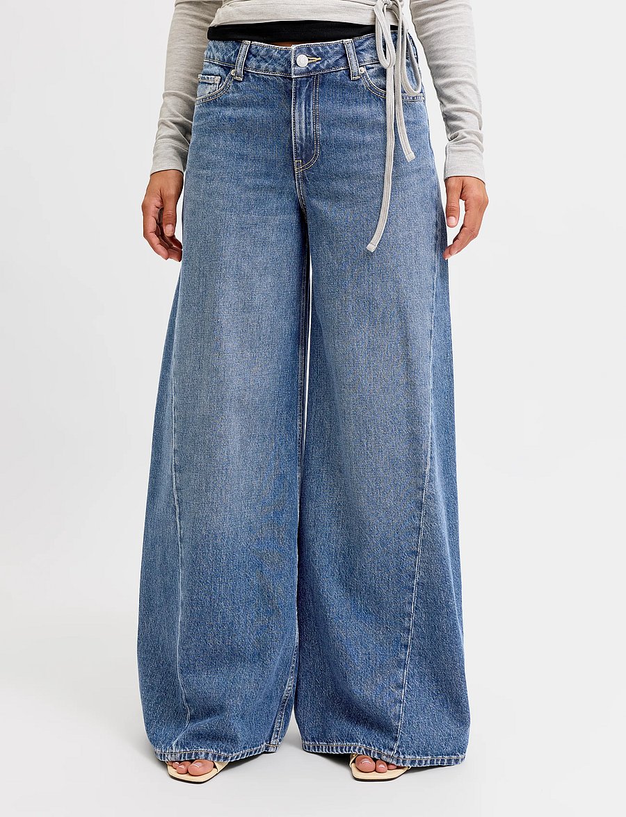JJXX - JXPALMA LIV EXTRA WIDE MW R429 DNM SN - blue denim - 0