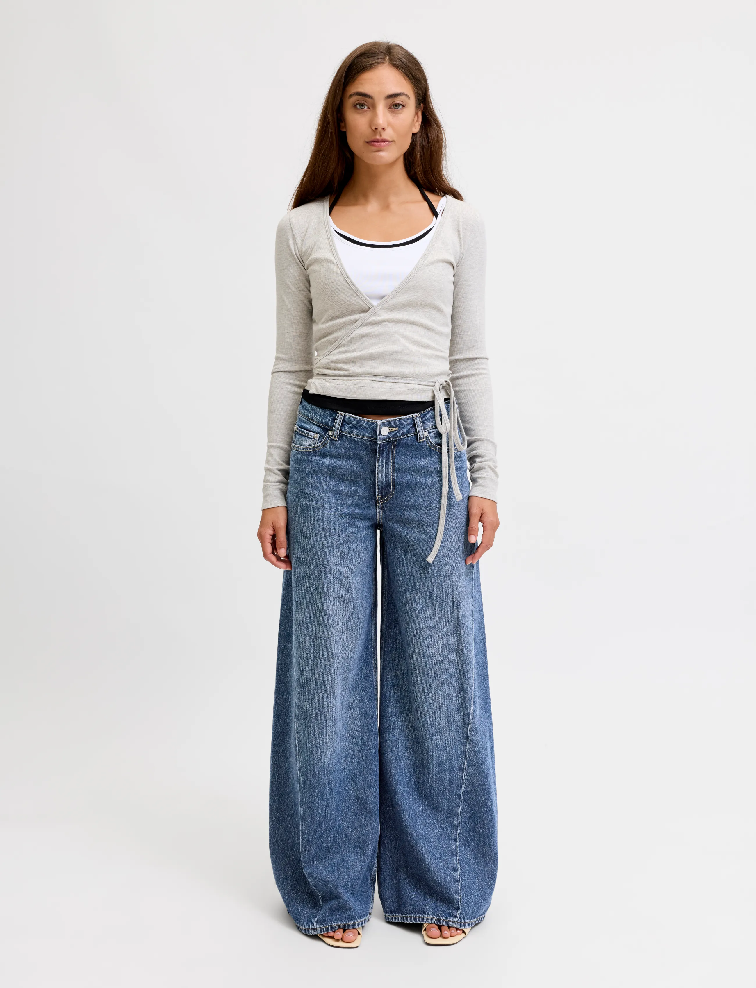 JJXX - JXPALMA LIV EXTRA WIDE MW R429 DNM SN - blue denim - 4