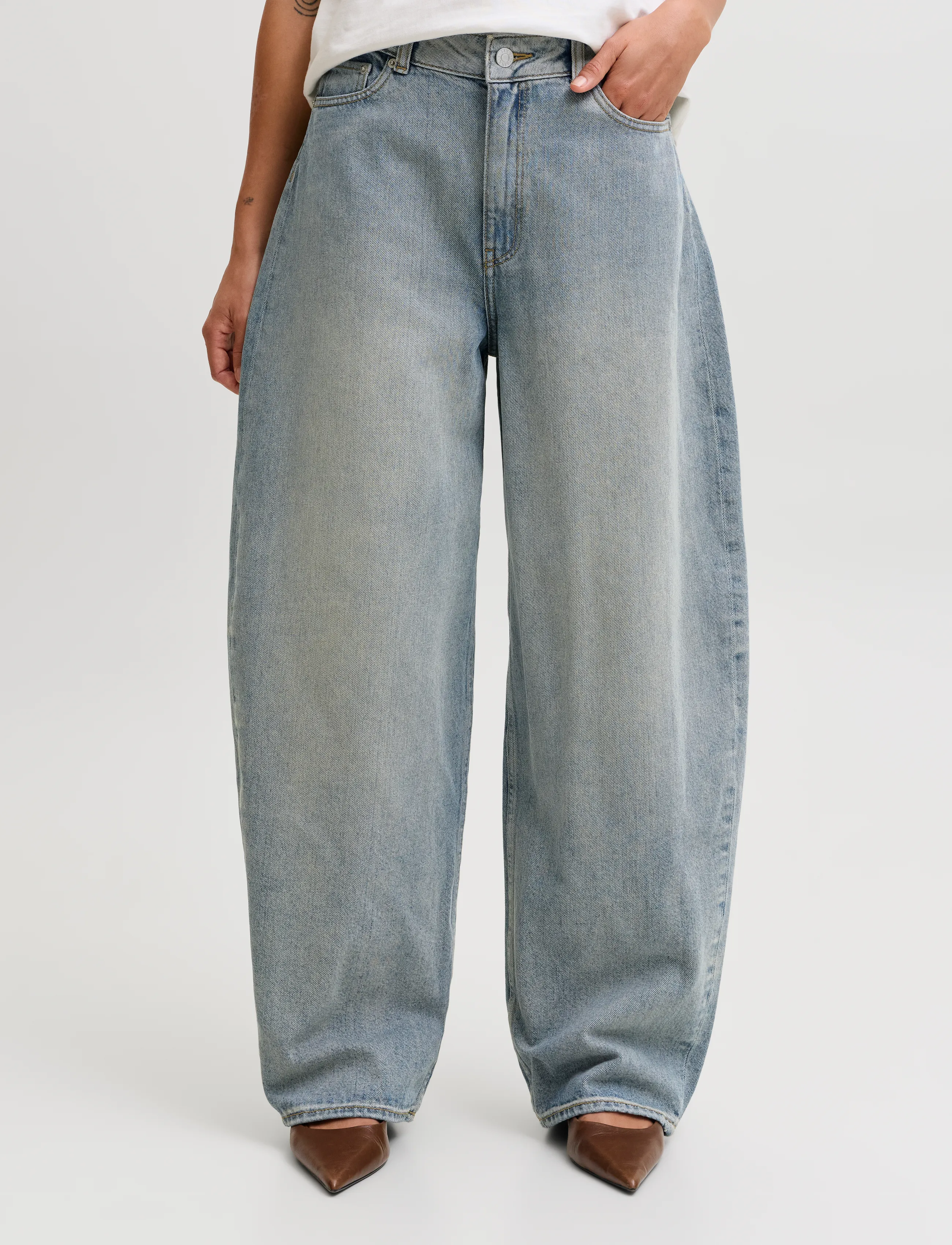 JJXX JXSAKAI BAGGY BARREL MW R434 DNM SN - Kleidung - BLUE DENIM / blue