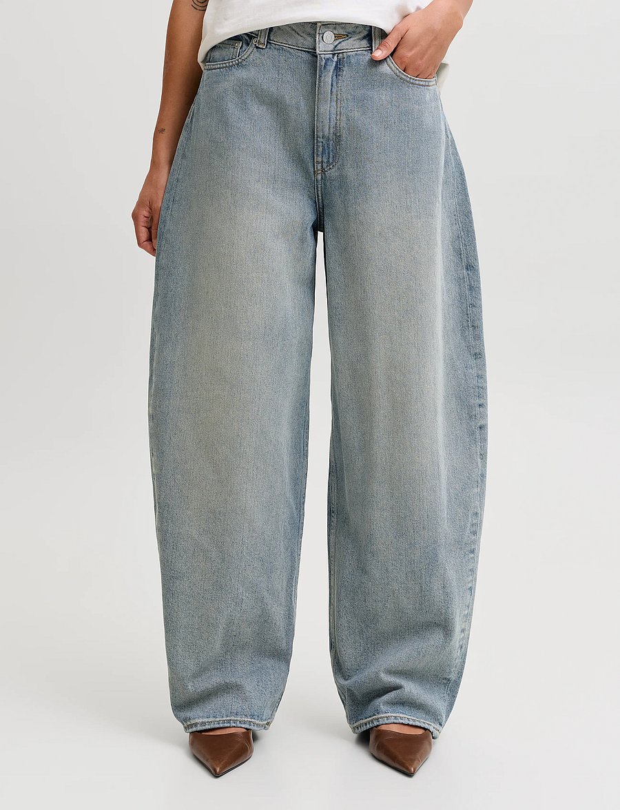 JJXX - JXSAKAI BAGGY BARREL MW R434 DNM SN - barrel jeans - blue denim - 0