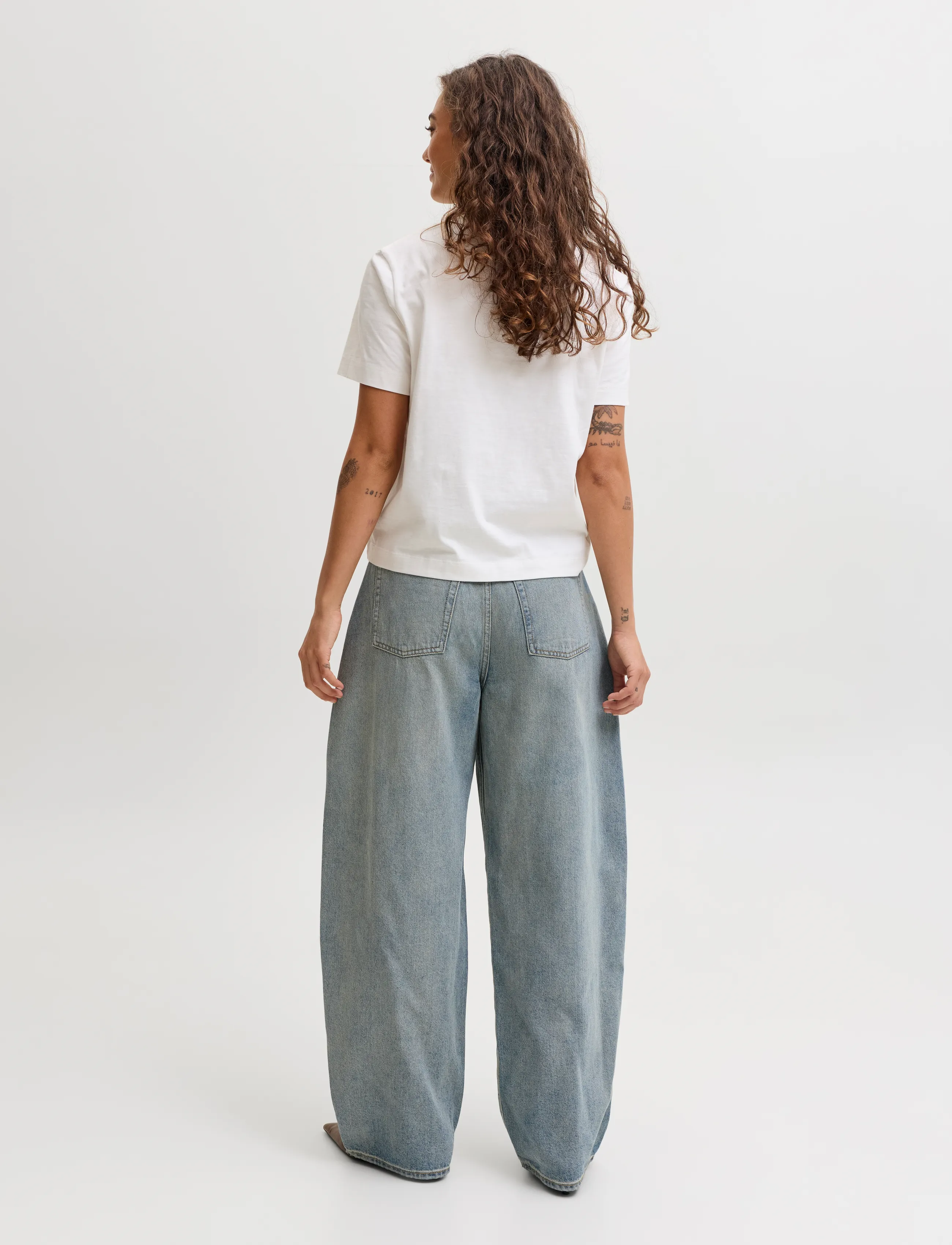 JJXX - JXSAKAI BAGGY BARREL MW R434 DNM SN - barrel jeans - blue denim - 3