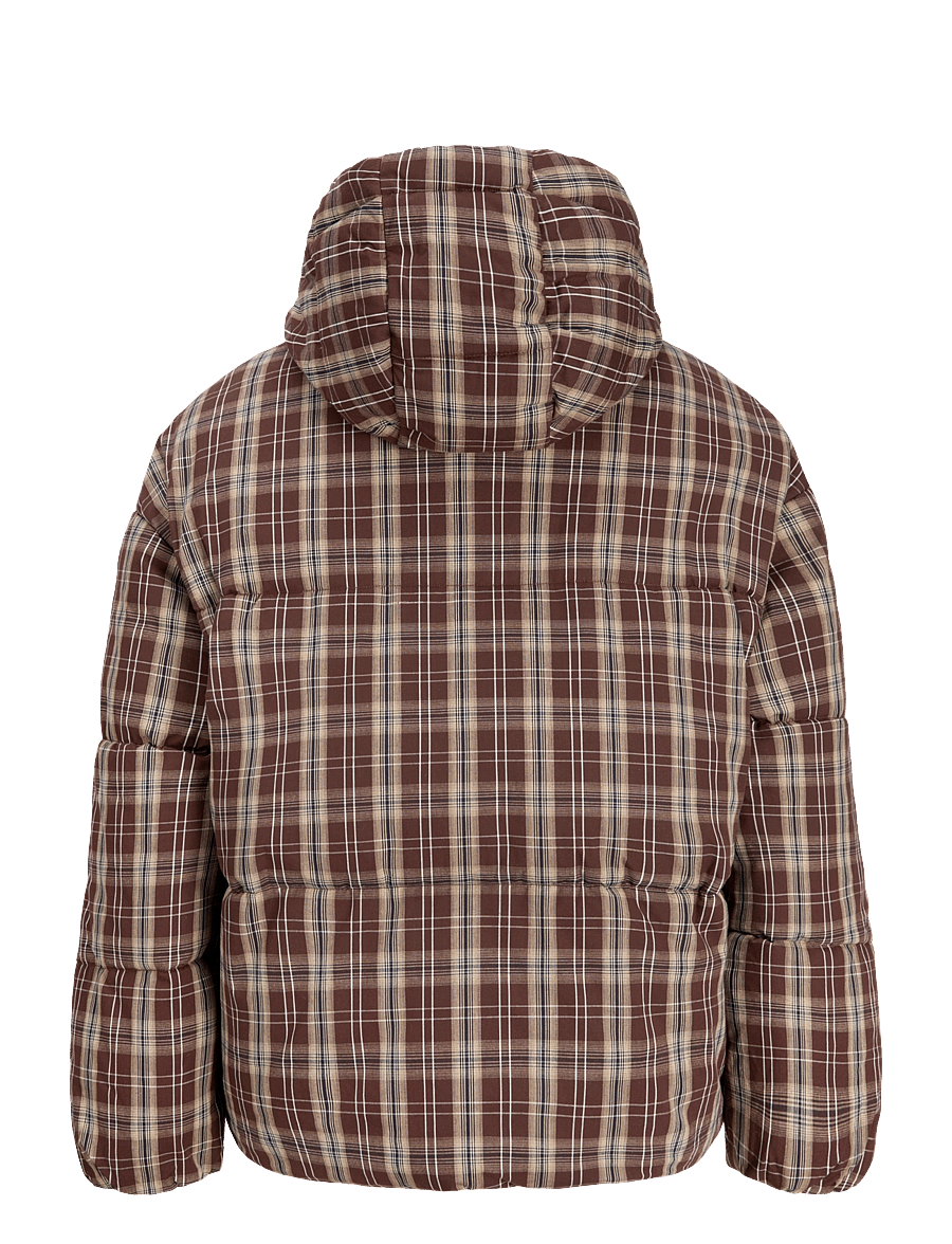 JJXX - JXANA CHECK PUFFER JACKET OTW - frühlingsjacken - winetasting - 2