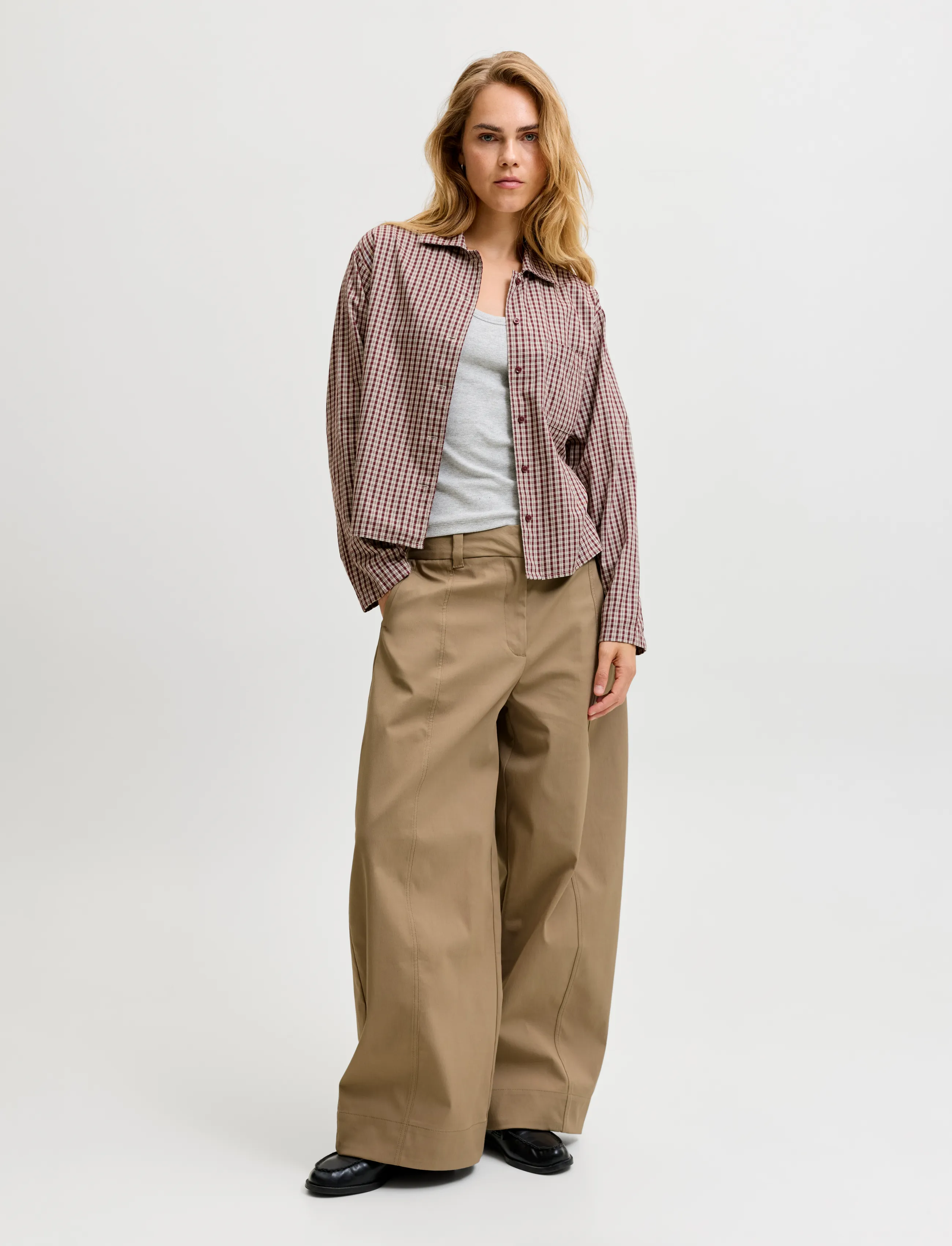 JJXX - JXRUBY SUMA BAGGY BARREL MW PANTS PNT - petrified oak - 4