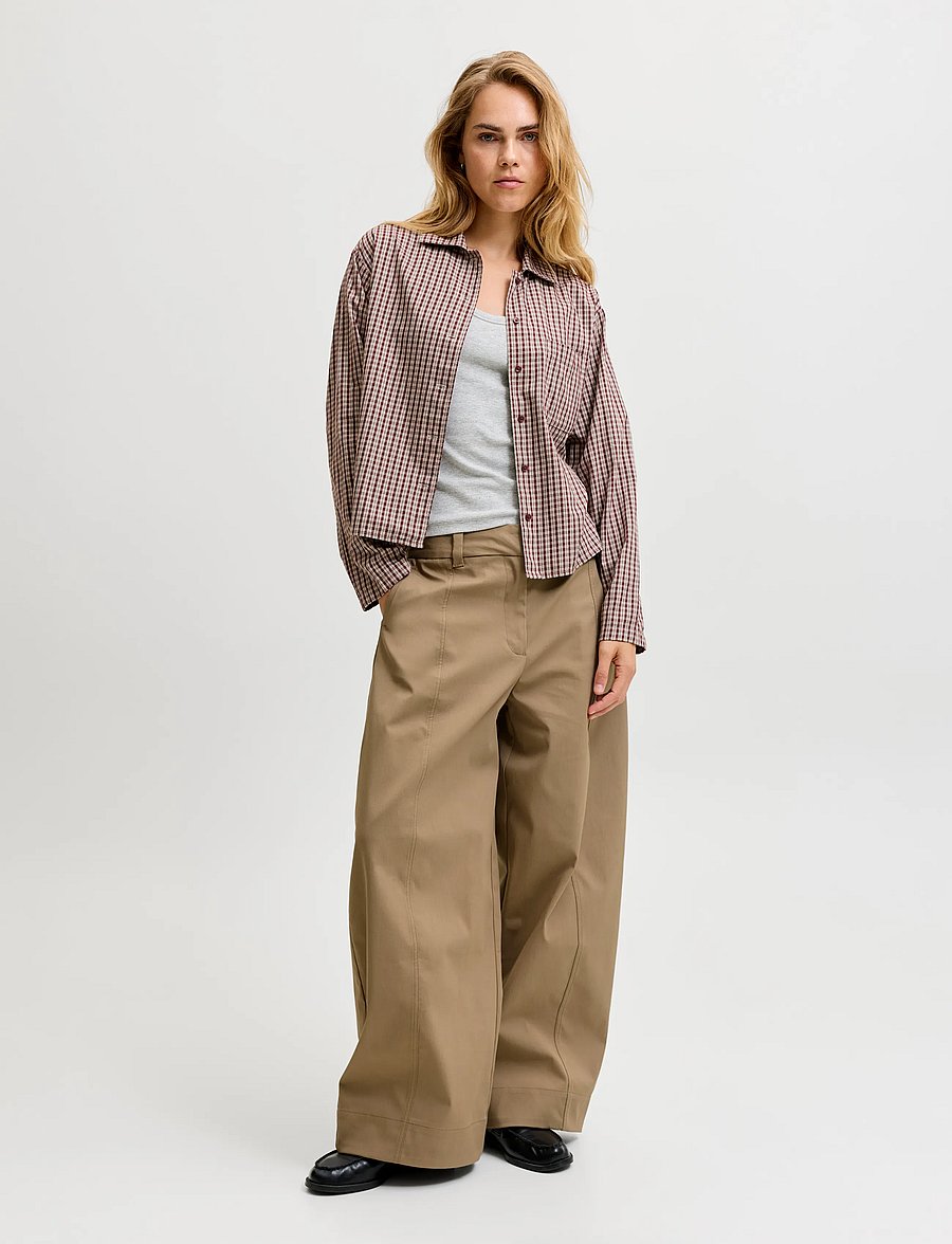 JJXX - JXRUBY SUMA BAGGY BARREL MW PANTS PNT - petrified oak - 4