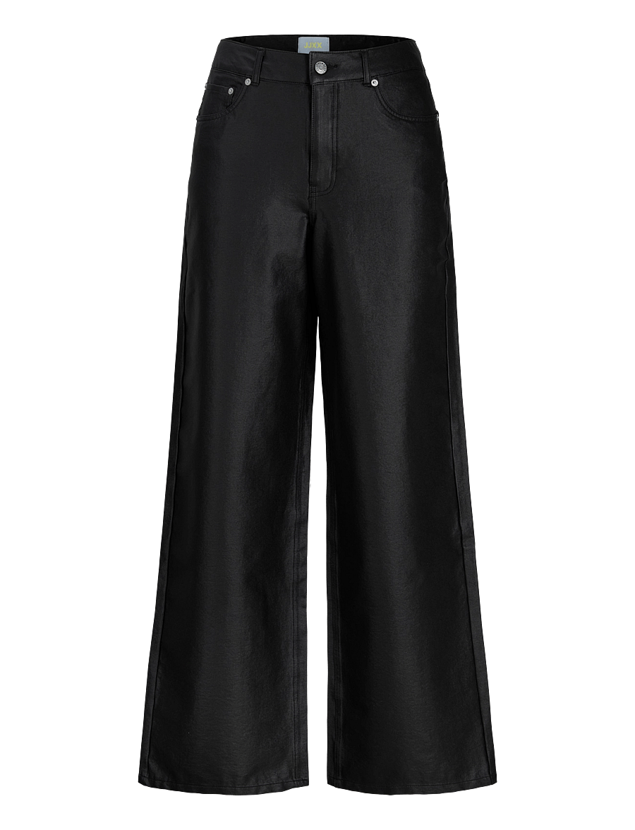 JJXX - JXZOE CAMILLA WIDE HW PANT PNT SN - lederhosen - black - 0