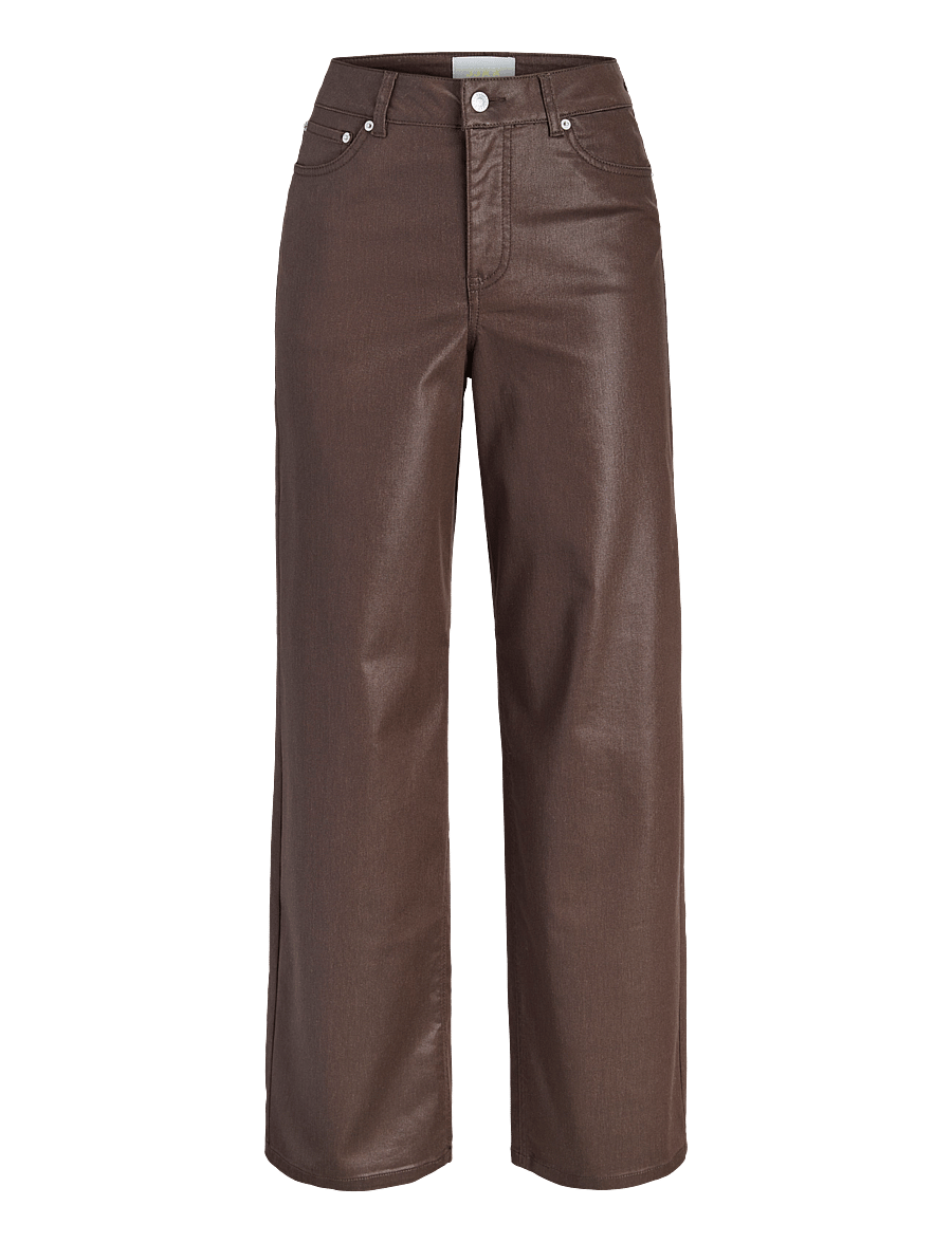 JJXX - JXZOE CAMILLA WIDE HW PANT PNT SN - nahkpüksid - demitasse - 0