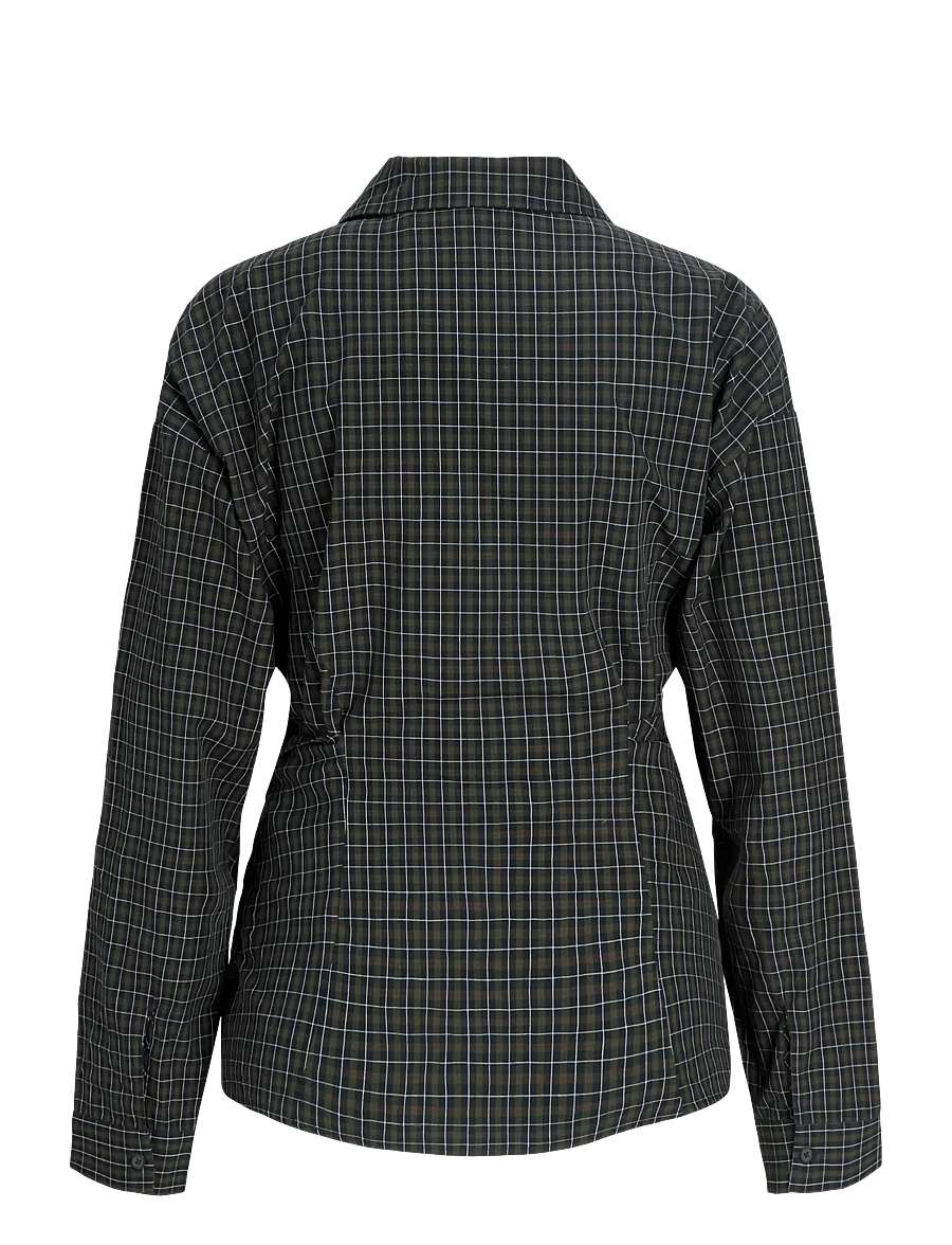 JJXX - JXVIOLA POPLIN LS WRAP TIE SHIRT WVN - pikkade varrukatega särgid - black - 2