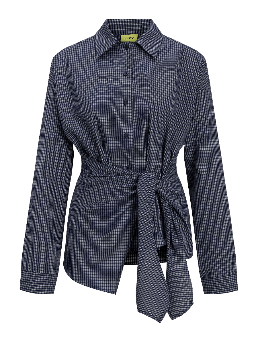 JJXX - JXVIOLA POPLIN LS WRAP TIE SHIRT WVN - peacoat - 0