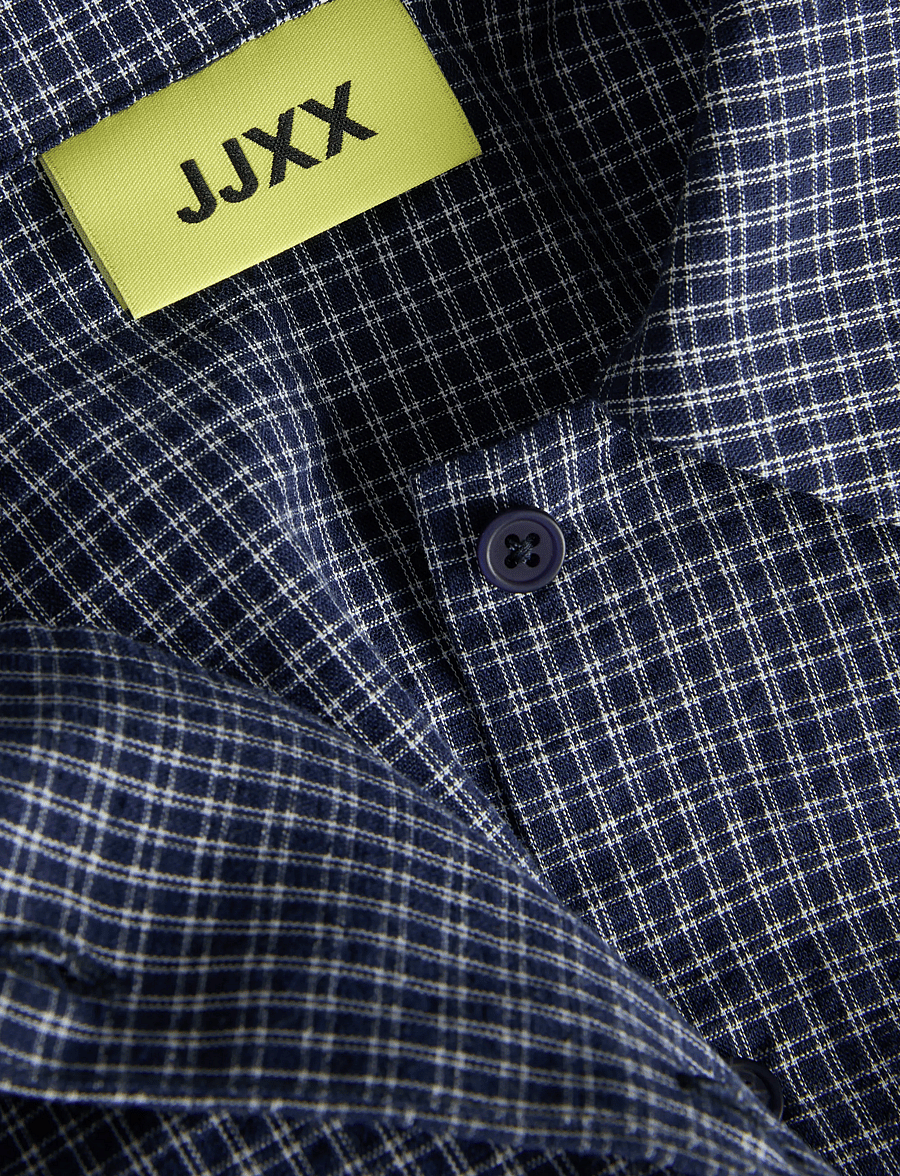 JJXX - JXVIOLA POPLIN LS WRAP TIE SHIRT WVN - peacoat - 3