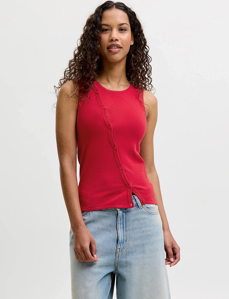 JJXX - JXAMBER COMFY TOP KNIT LN - pulls - scarlet sage - 0