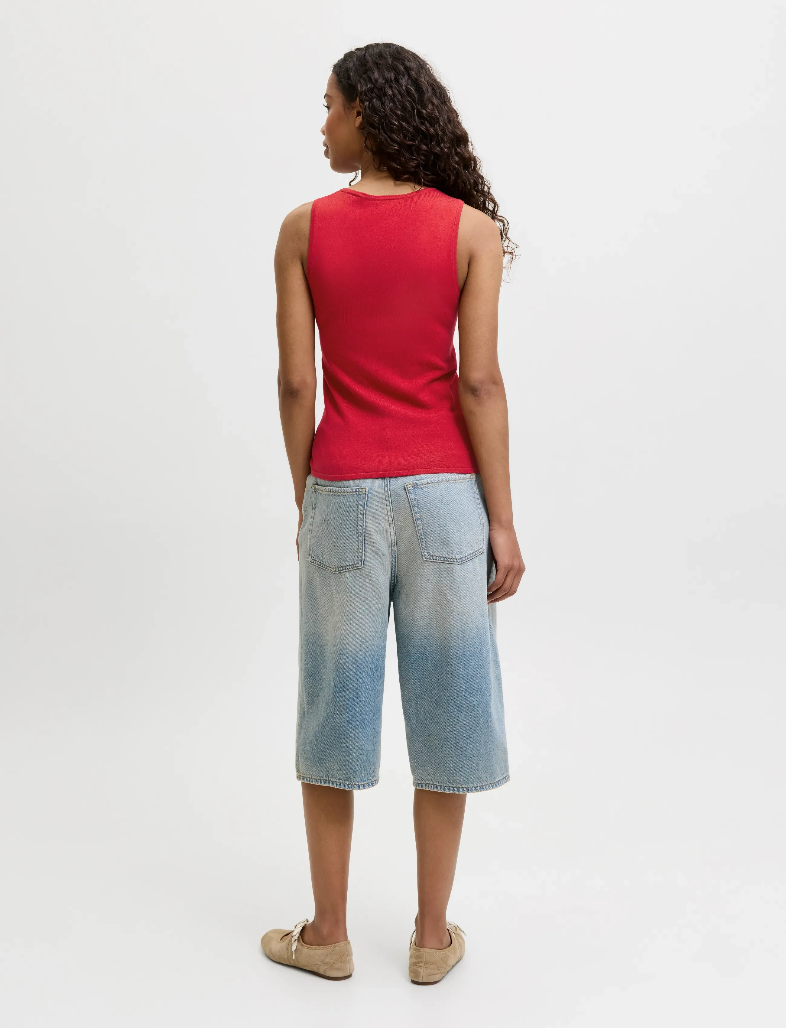 JJXX - JXAMBER COMFY TOP KNIT LN - pulls - scarlet sage - 3
