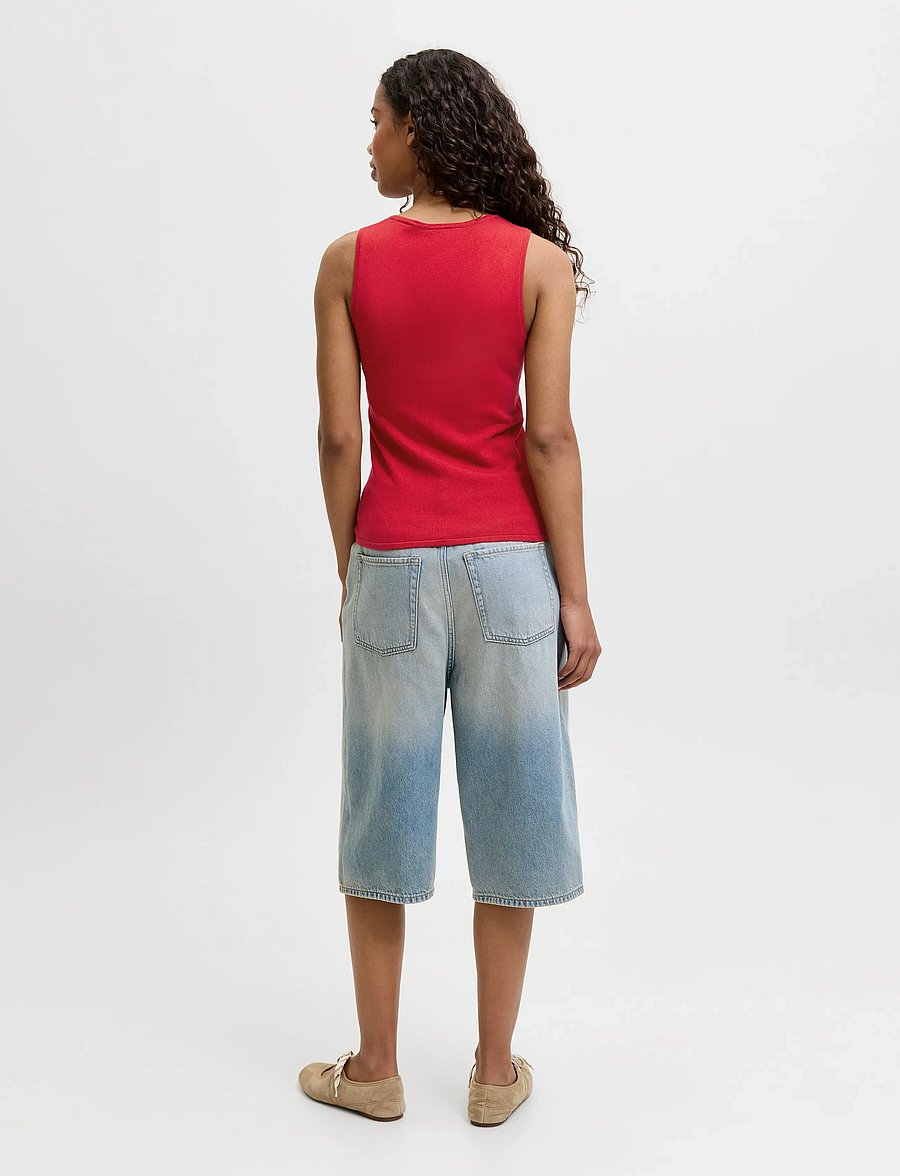 JJXX - JXAMBER COMFY TOP KNIT LN - pulls - scarlet sage - 3