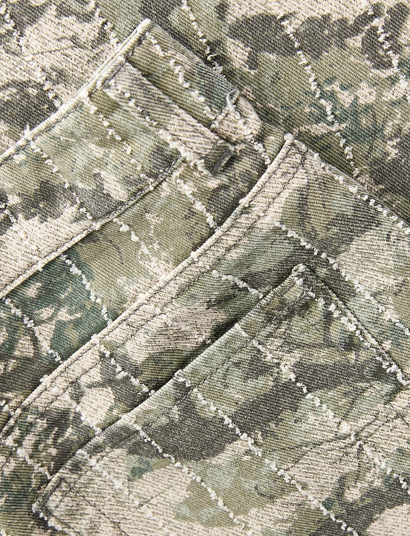 JJXX - JXZOE SILLE WIDE AOP HW PANTS PNT LN - brede jeans - dusky green - 3