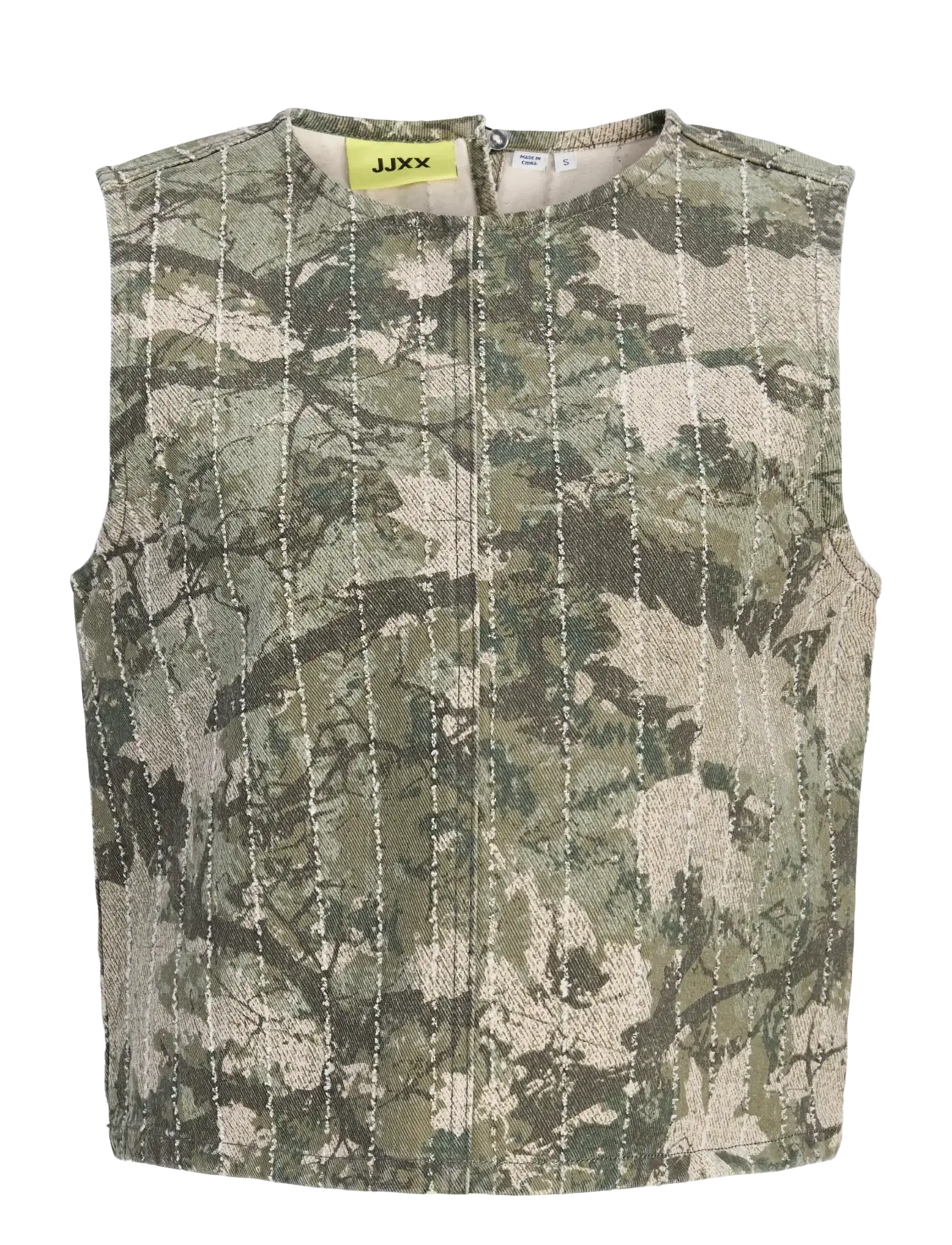 JJXX JXMABEL SILLE AOP TOP PNT LN - JJXX - DUSKY GREEN / khaki/green