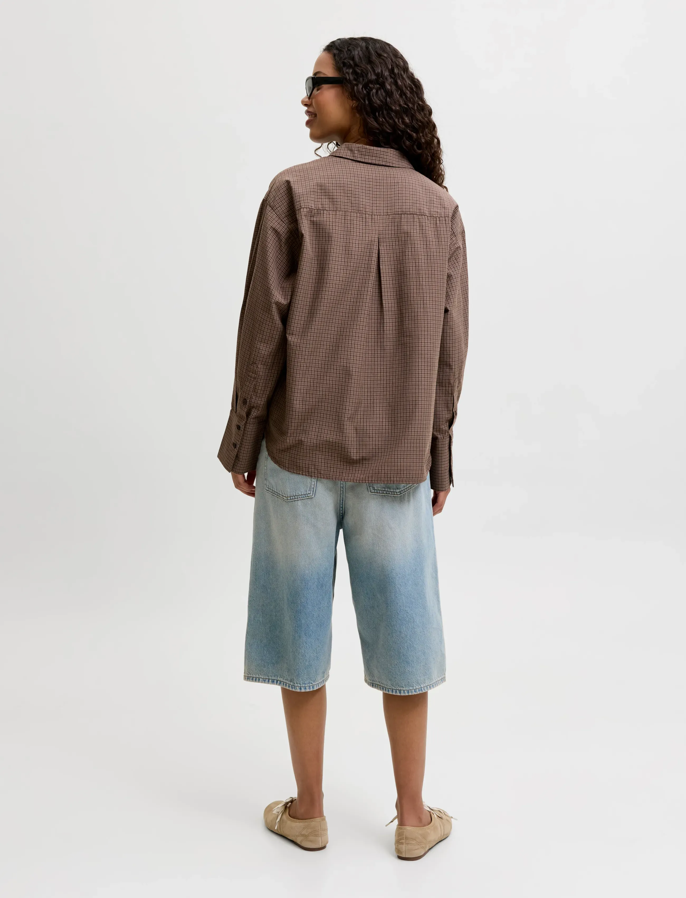 JJXX - JXBELLA RLX LS SHIRT EXPRESS WVN - pitkähihaiset kauluspaidat - demitasse - 2