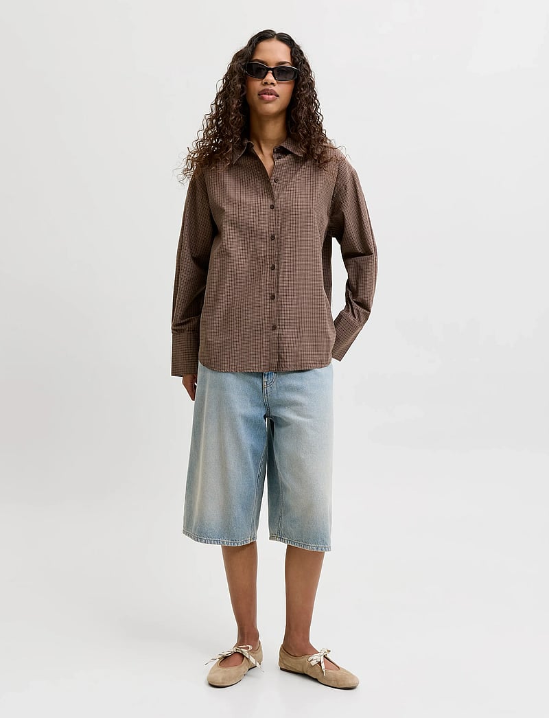 JJXX - JXBELLA RLX LS SHIRT EXPRESS WVN - long-sleeved shirts - demitasse - 3