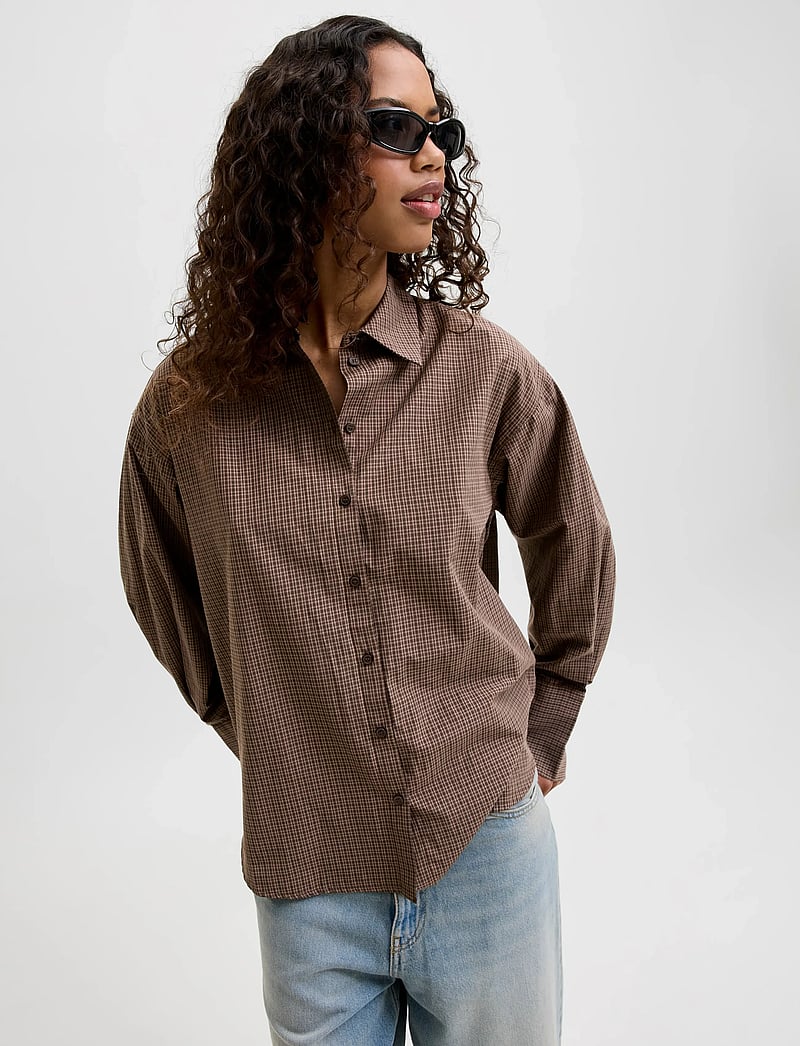 JJXX - JXBELLA RLX LS SHIRT EXPRESS WVN - long-sleeved shirts - demitasse - 4