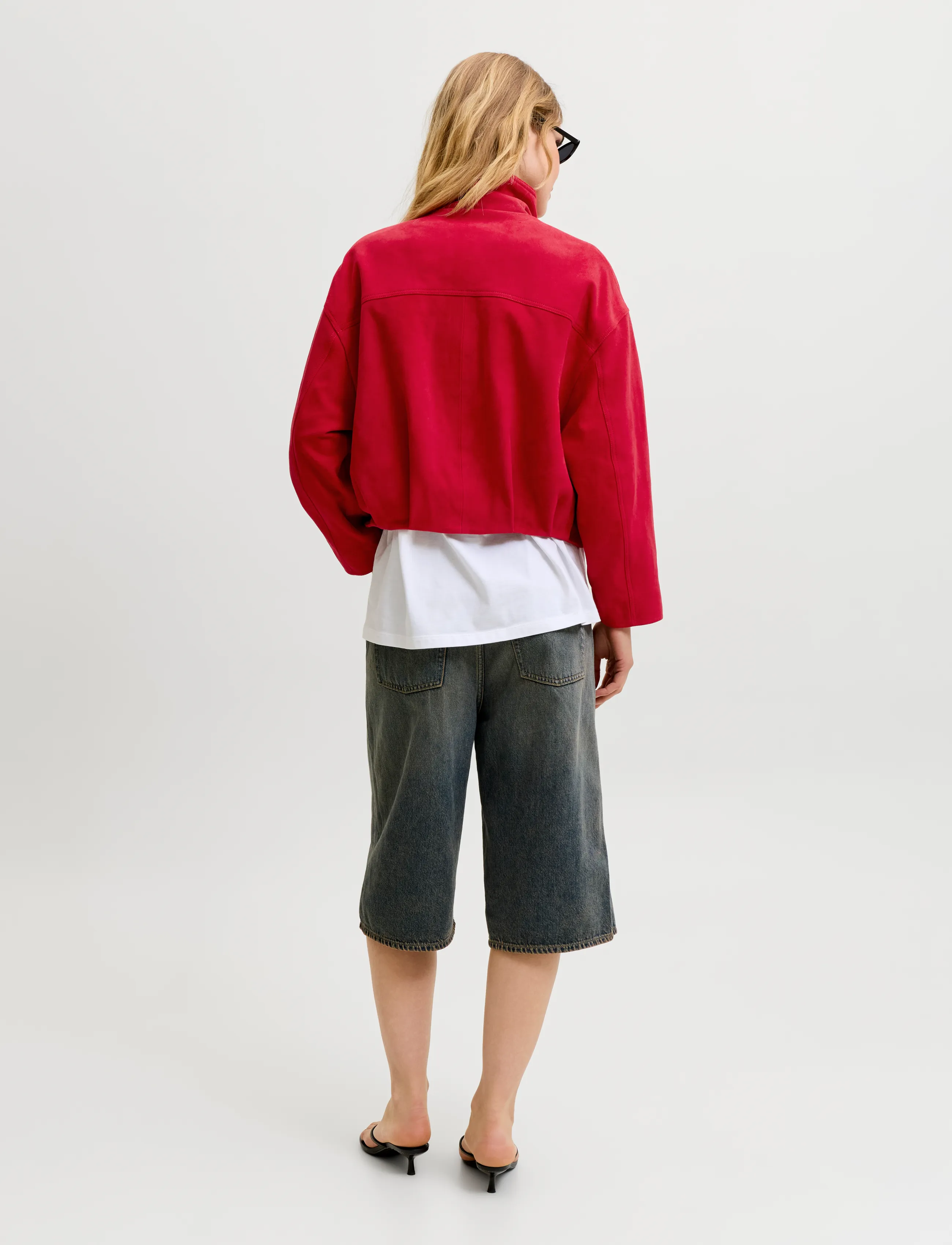 JJXX - JXZARIA SUEDE JACKET OTW - vårjackor - scarlet sage - 3