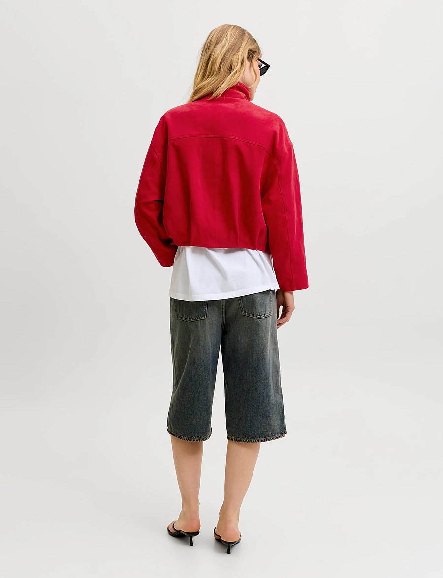 JJXX - JXZARIA SUEDE JACKET OTW - vårjackor - scarlet sage - 3