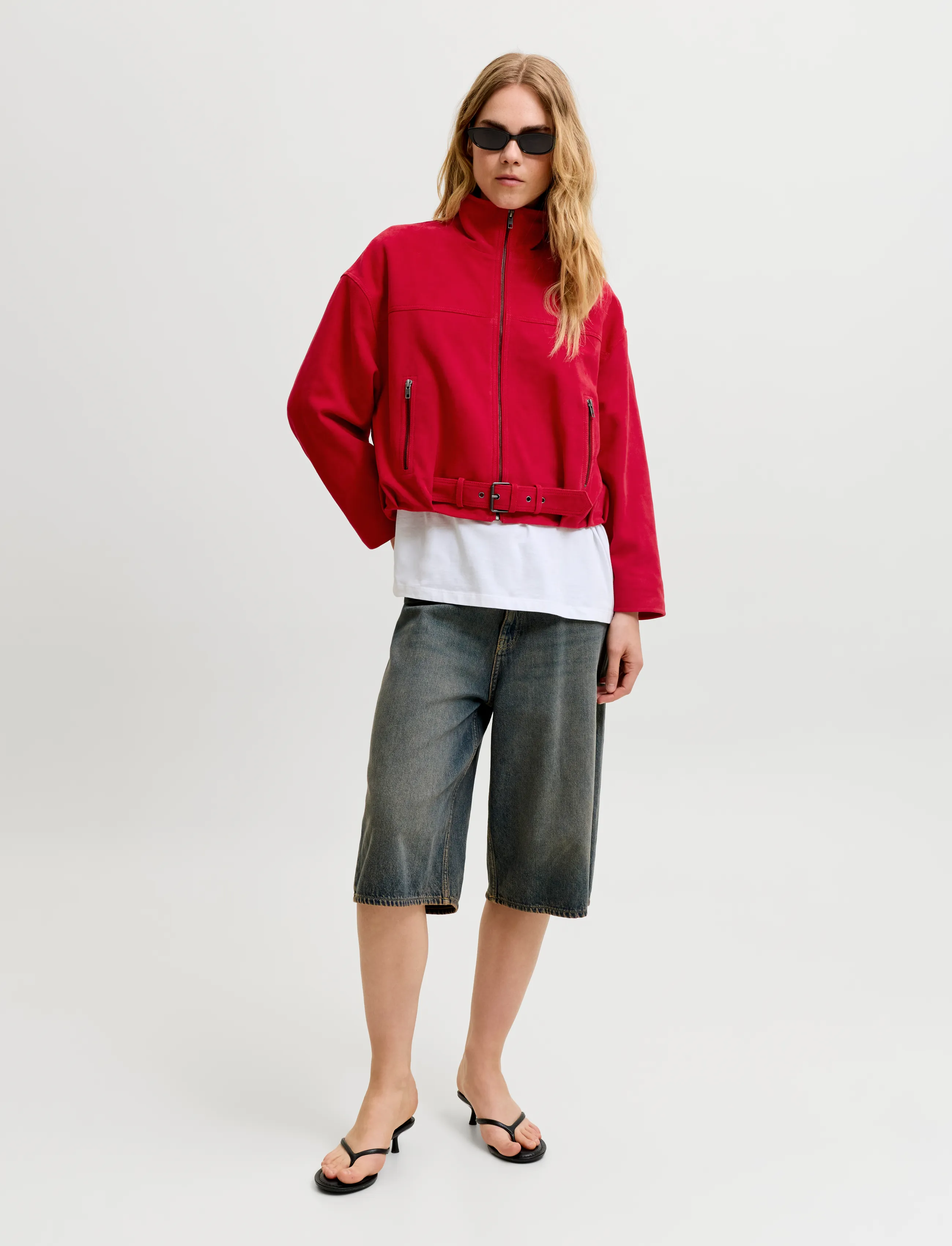JJXX - JXZARIA SUEDE JACKET OTW - vårjackor - scarlet sage - 4