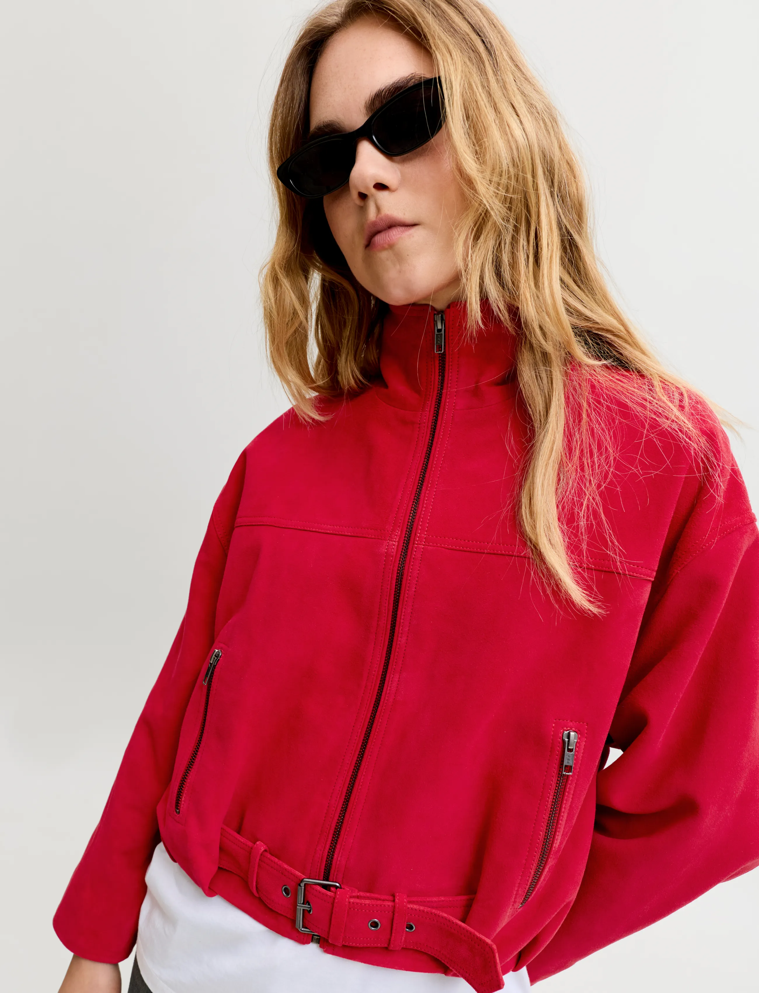 JJXX - JXZARIA SUEDE JACKET OTW - vårjackor - scarlet sage - 5