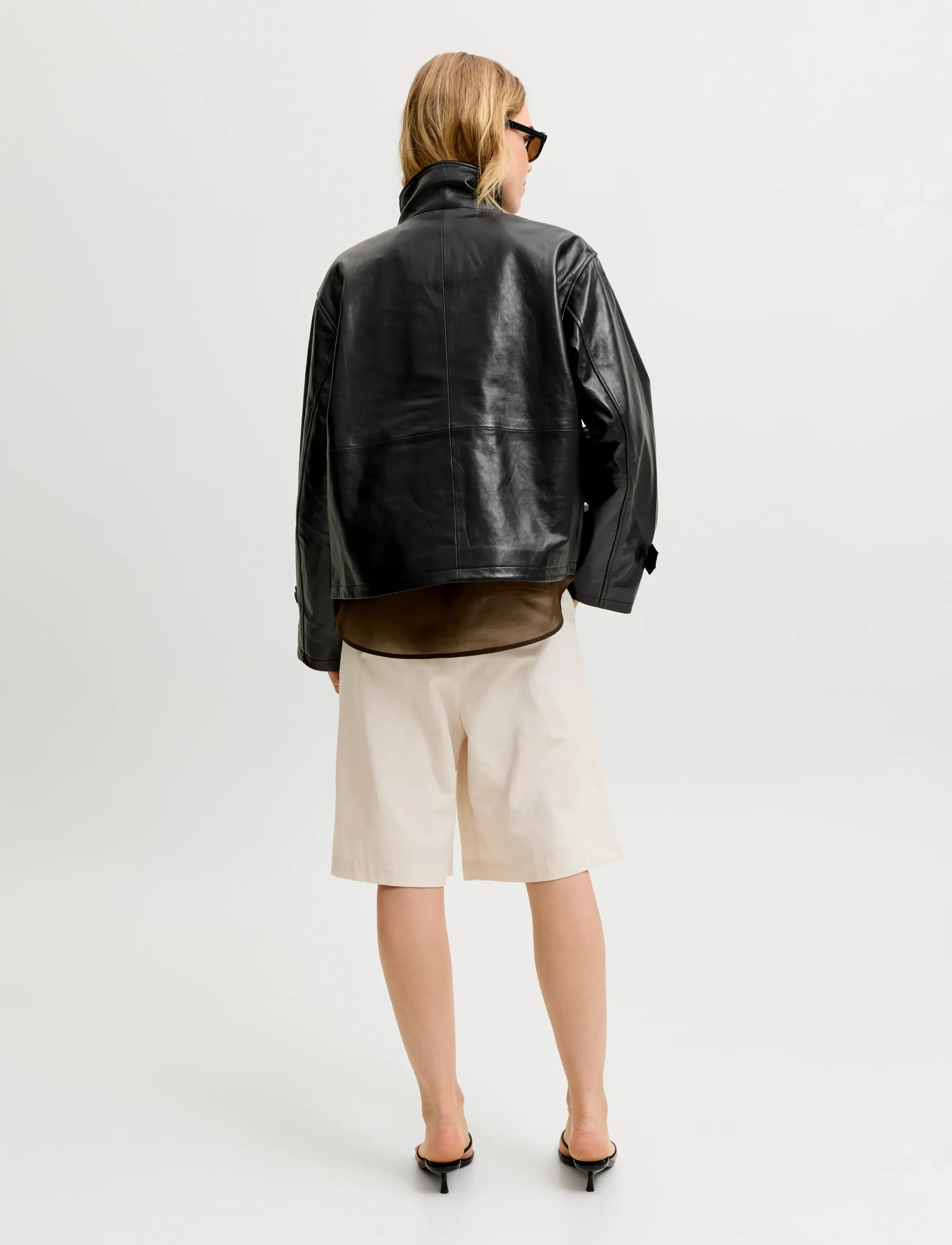 JJXX - JXLENORA LEATHER JACKET OTW - leather jackets - black - 3