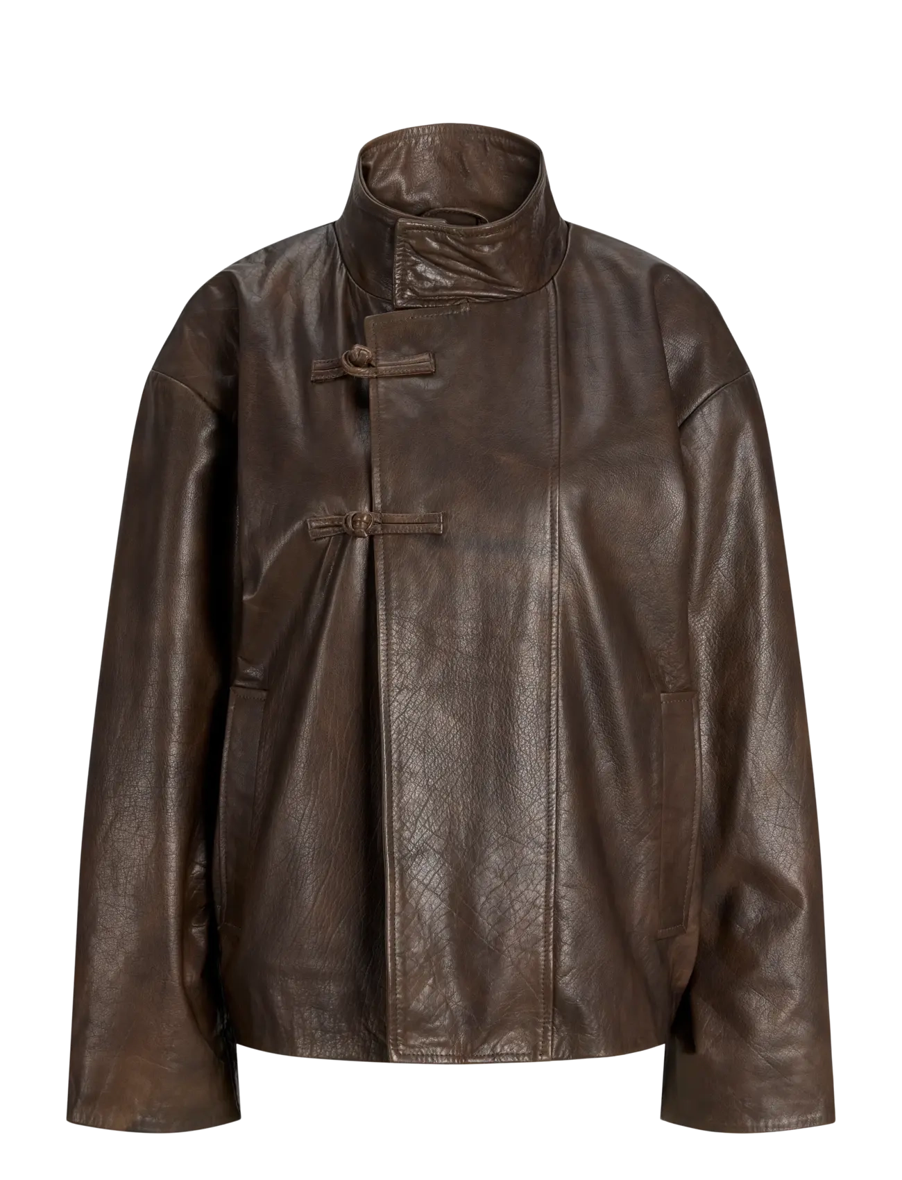 JJXX - JXNOBEL LEATHER JACKET OTW - bracken - 1