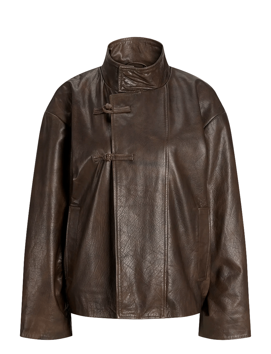 JJXX - JXNOBEL LEATHER JACKET OTW - bracken - 1